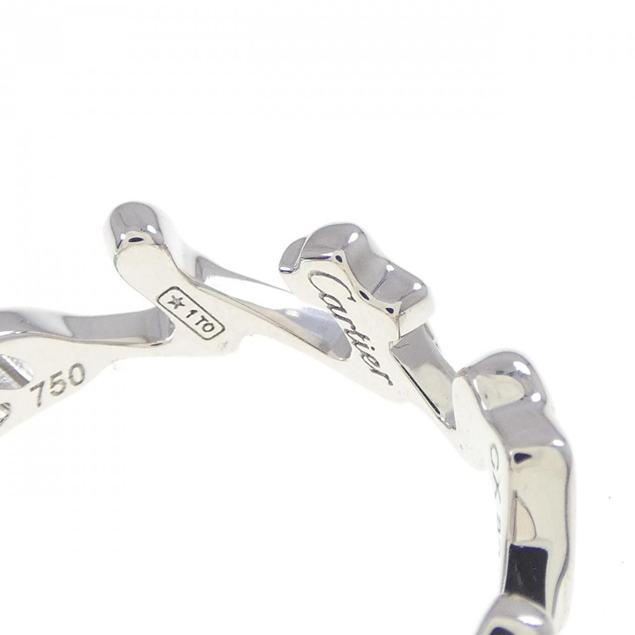 Cartier Cartier Cartier Signature Au750 White Gold Ring Size 9 Limited Precious Metal Ring 207072 DUTY FREE for USA Size ONE SIZE - 4 Thumbnail