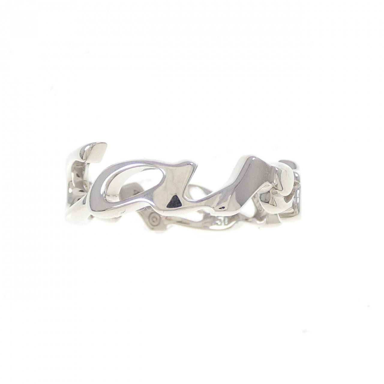 Cartier Cartier Cartier Signature Au750 White Gold Ring Size 9 Limited Precious Metal Ring 207072 DUTY FREE for USA Size ONE SIZE - 2 Thumbnail