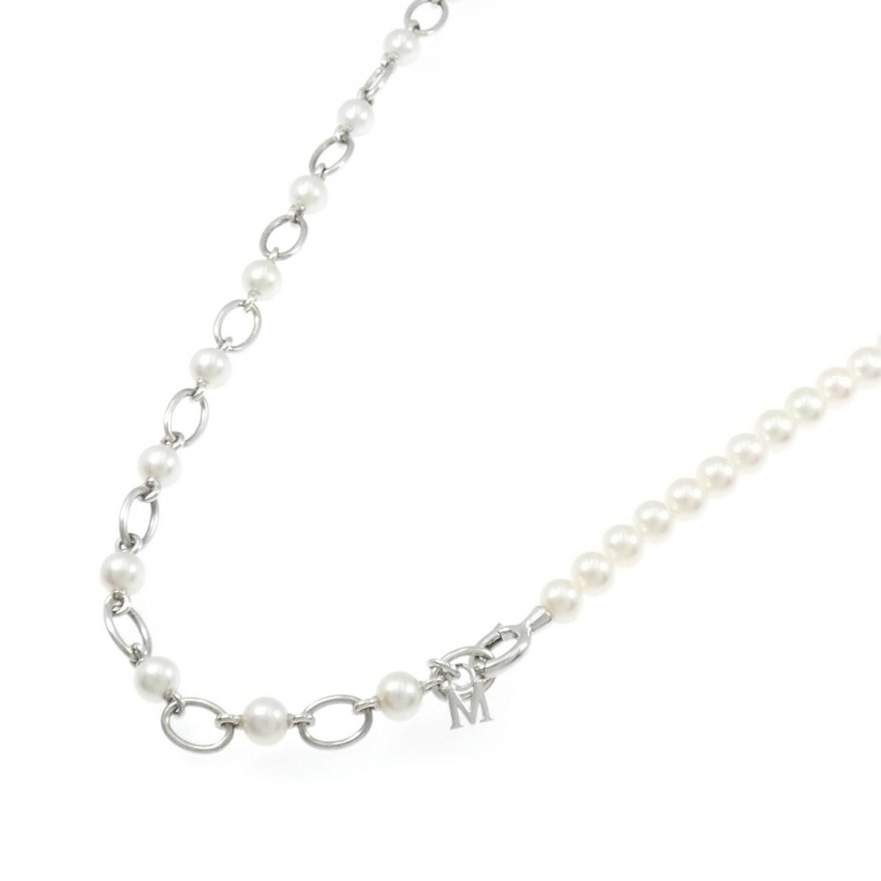 Mikimoto Mikimoto Mikimoto Liberte 925 Silver Pearl Necklace Precious Metal Necklace KZ1703PB DUTY FREE for USA Size ONE SIZE - 2 Thumbnail
