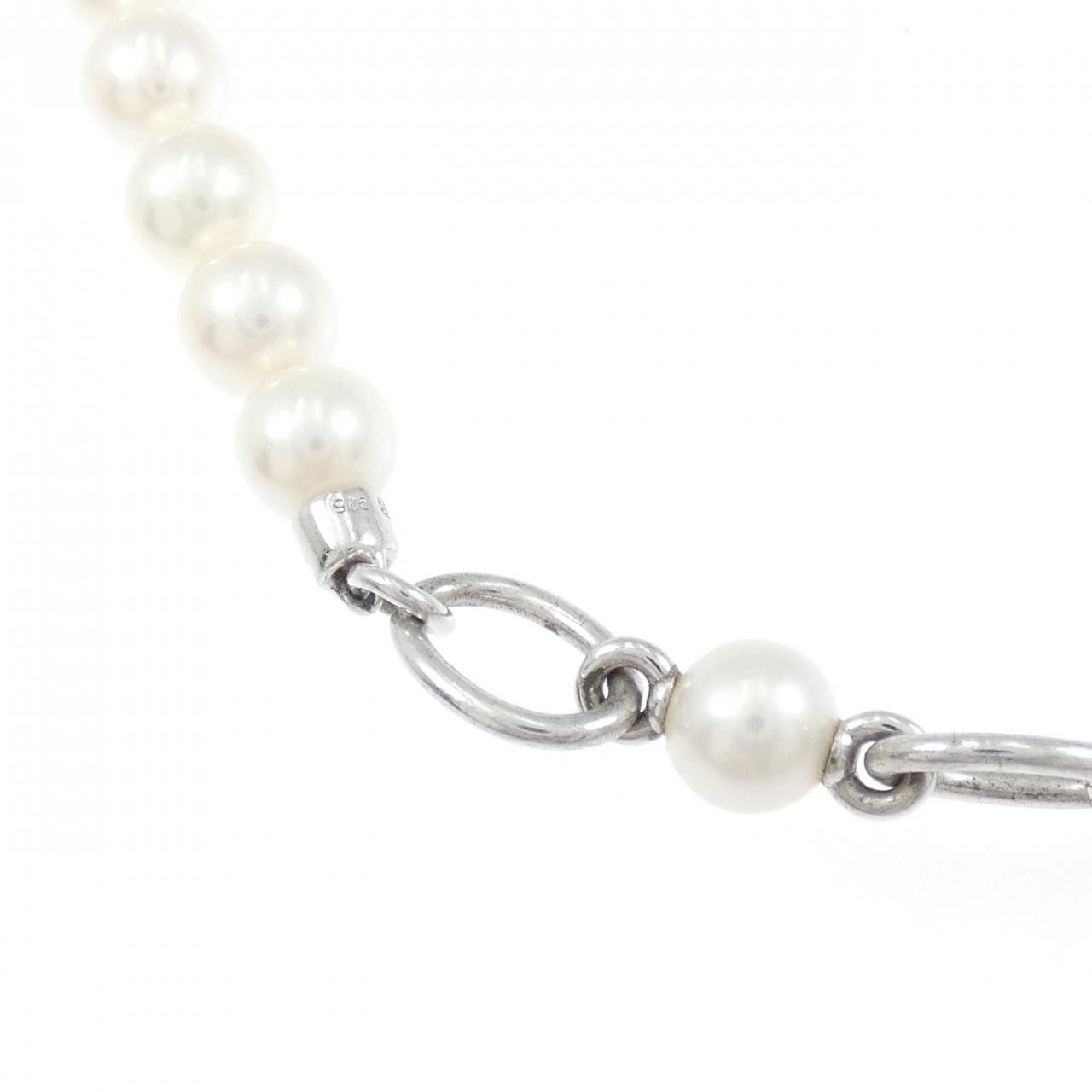 Mikimoto Mikimoto Mikimoto Liberte 925 Silver Pearl Necklace Precious Metal Necklace KZ1703PB DUTY FREE for USA Size ONE SIZE - 3 Thumbnail