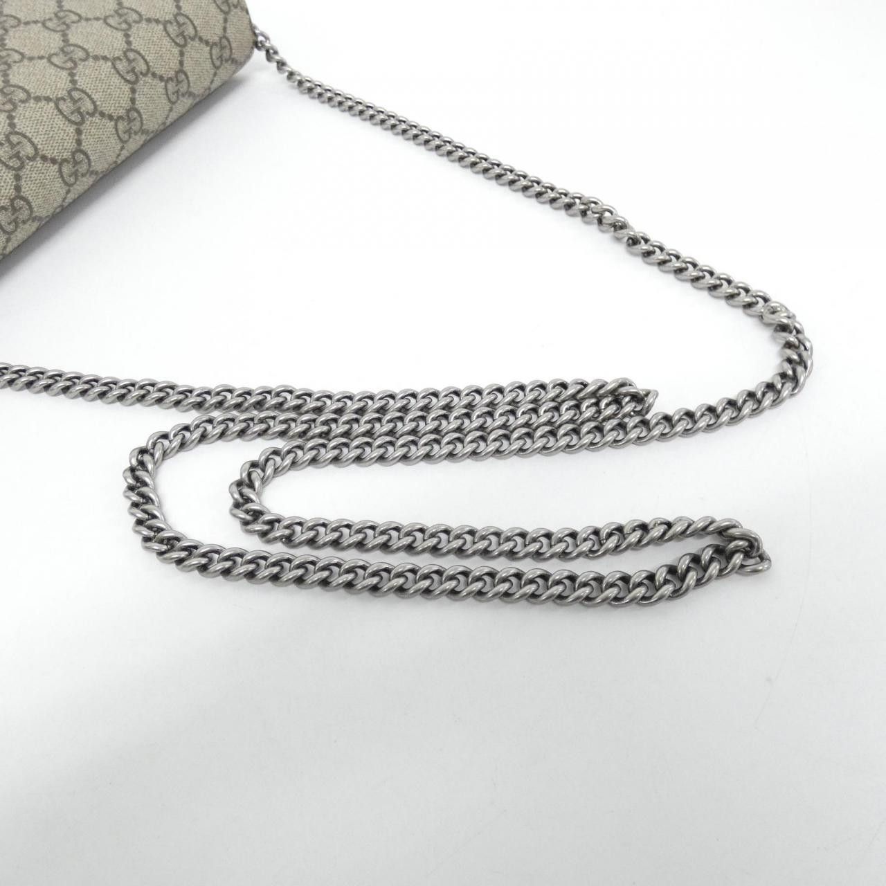 Gucci Gucci Gucci Dionysus GG Supreme Chain Wallet Textile Other 401231KHNSN DUTY FREE for USA Size ONE SIZE - 6 Thumbnail