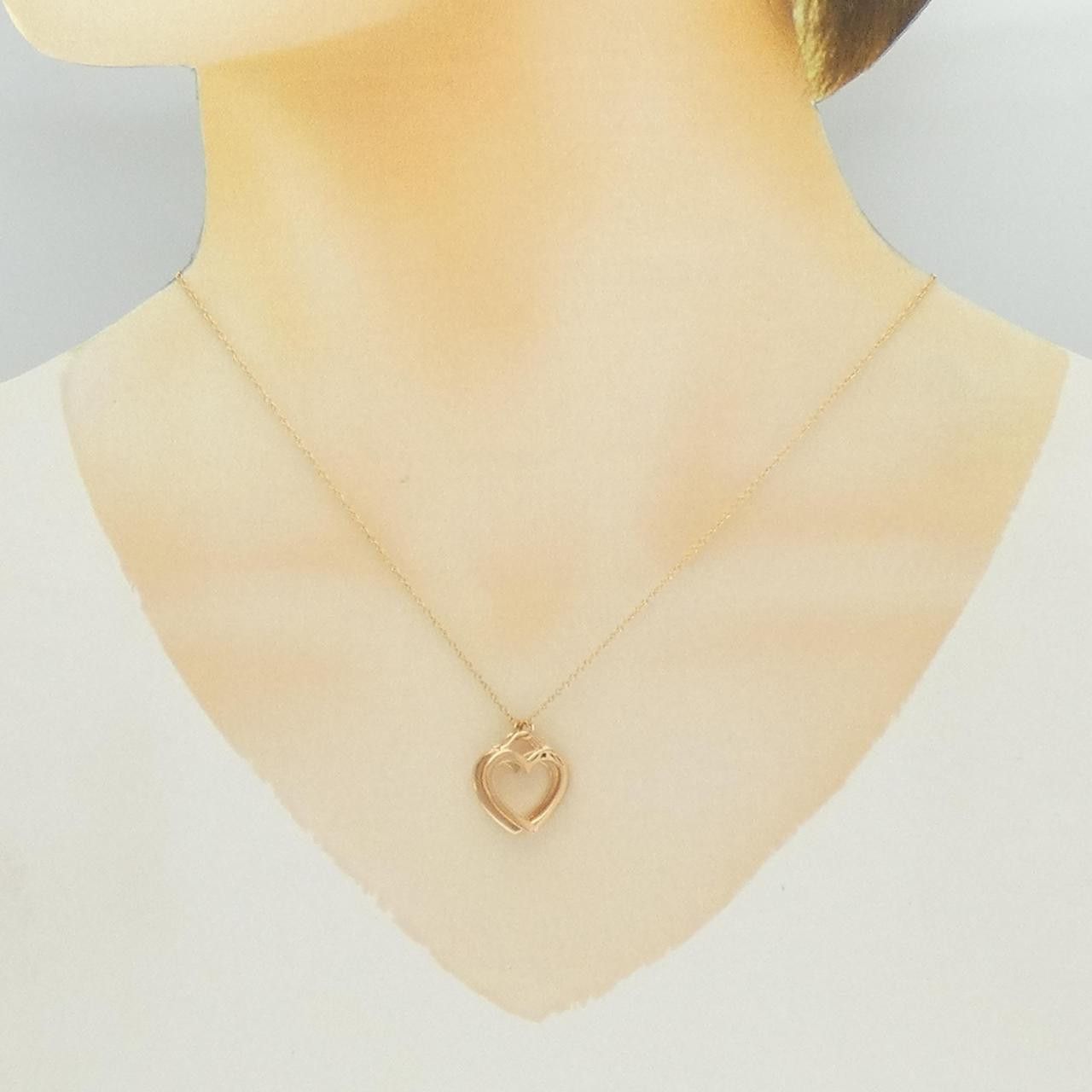 Tiffany & Co. Tiffany & Co. Tiffany Sentimental Double Heart 750 Pink Gold Necklace Precious Metal Necklace DUTY FREE for USA Size ONE SIZE - 6 Thumbnail