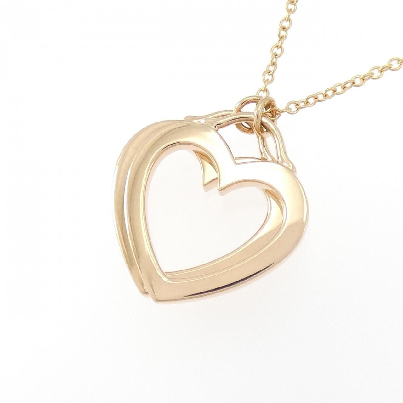 Tiffany & Co. Tiffany & Co. Tiffany Sentimental Double Heart 750 Pink Gold Necklace Precious Metal Necklace DUTY FREE for USA Size ONE SIZE - 3 Thumbnail