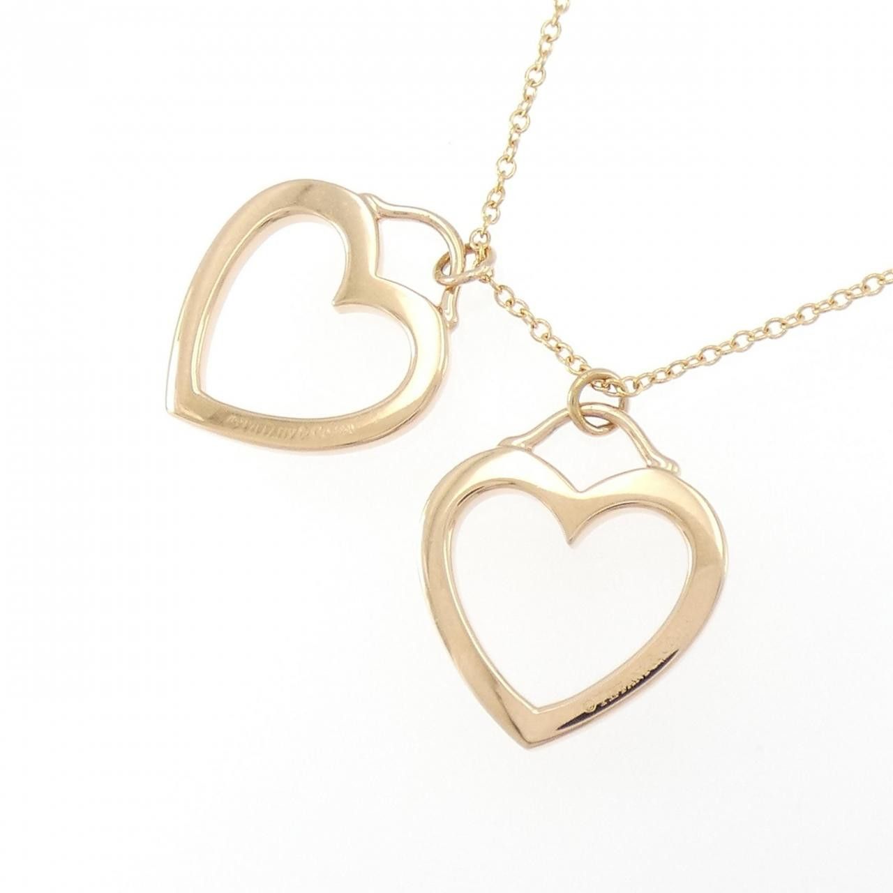Tiffany & Co. Tiffany & Co. Tiffany Sentimental Double Heart 750 Pink Gold Necklace Precious Metal Necklace DUTY FREE for USA Size ONE SIZE - 4 Thumbnail
