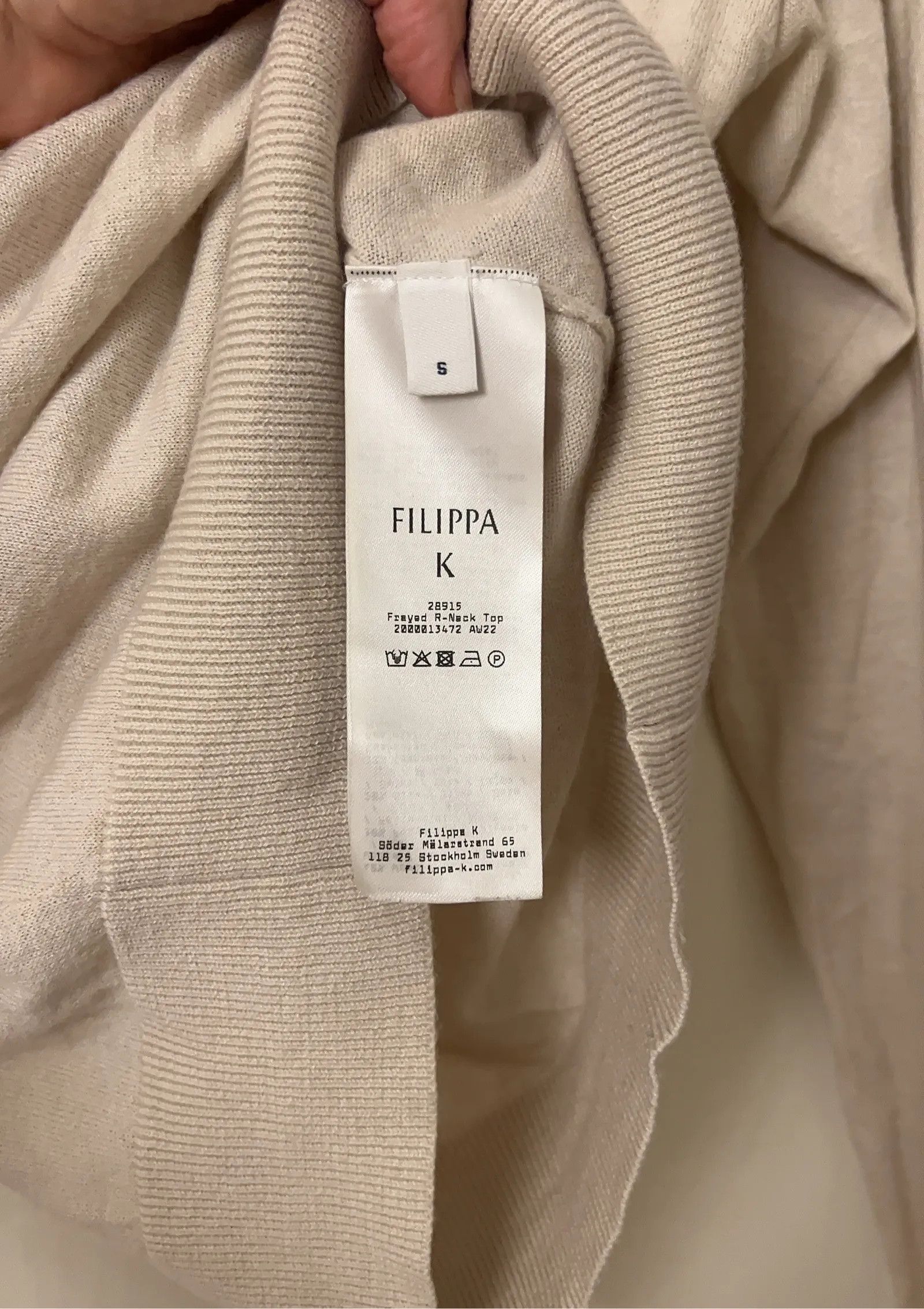 Filippa K Filippa K Frayed R-Neck Top Top Size S / US 4 / IT 40 - 4 Thumbnail