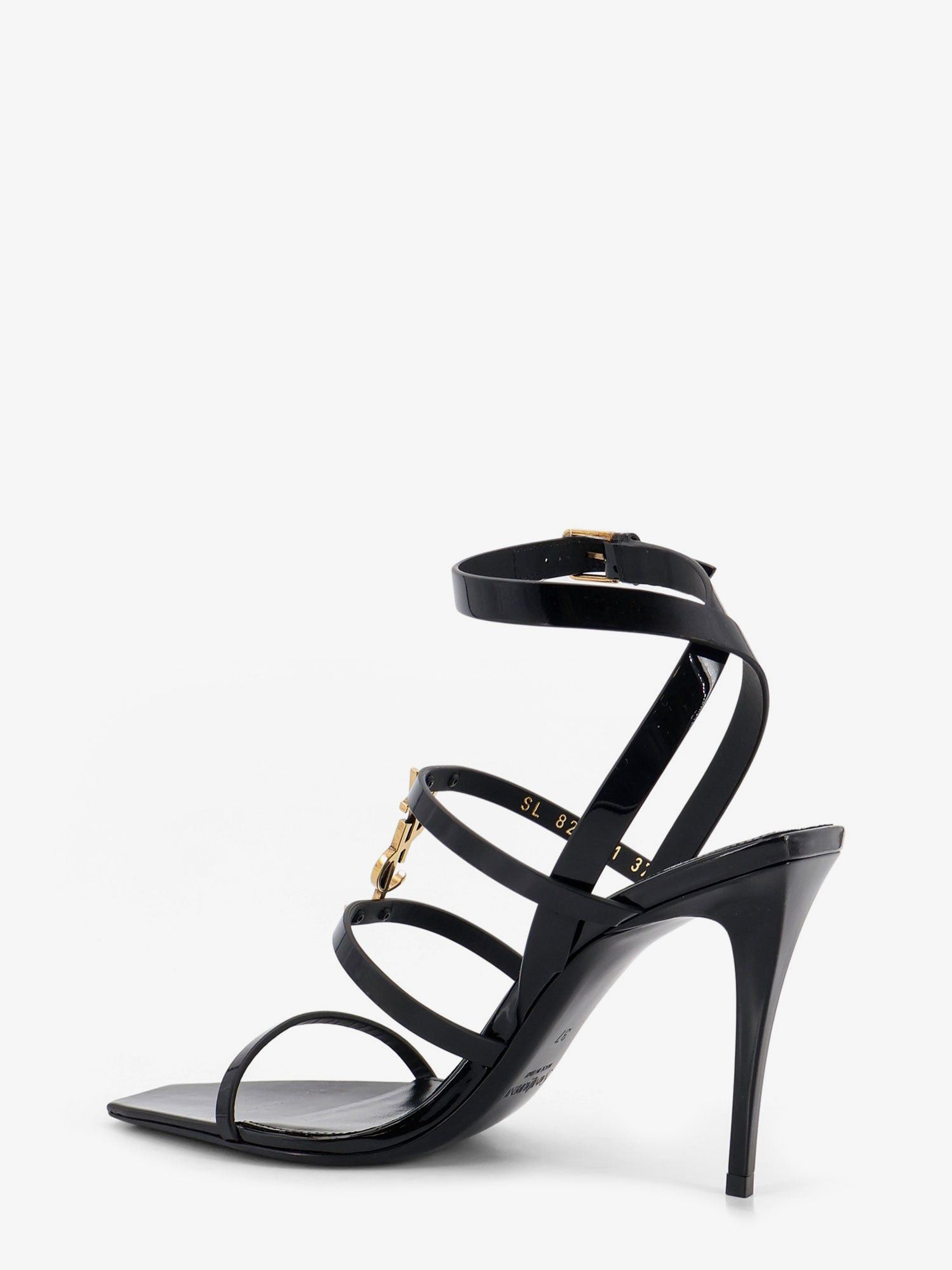 Yves Saint Laurent Saint Laurent Cassandre patent leather sandals IT 39 Women - USA Tariffs Included Size US 9 / IT 39 - 3 Thumbnail