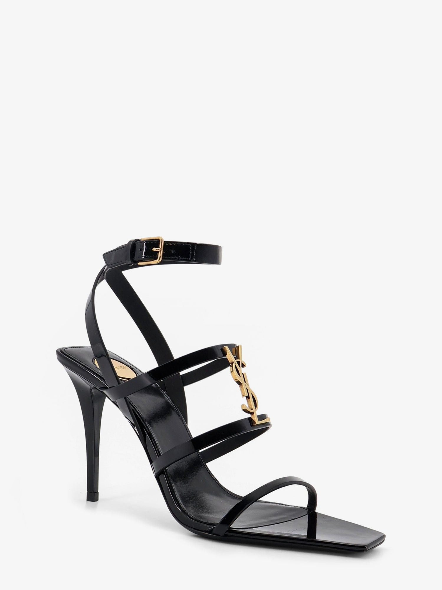 Yves Saint Laurent Saint Laurent Cassandre patent leather sandals IT 39 Women - USA Tariffs Included Size US 9 / IT 39 - 2 Thumbnail