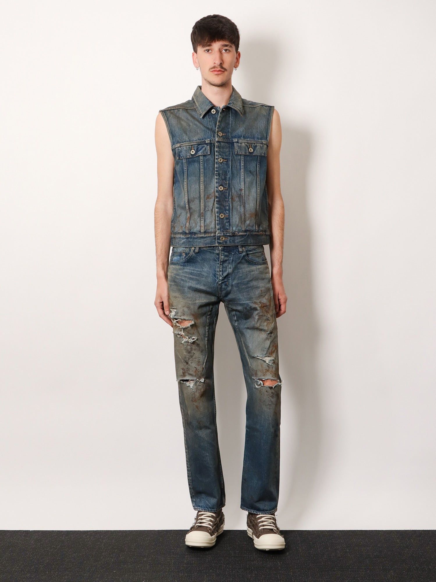 Rick Owens Drkshdw Drkshdw Sleeveless denim jacket Tag Size XL Men - USA Tariffs Included Size US XL / EU 56 / 4 - 2 Thumbnail