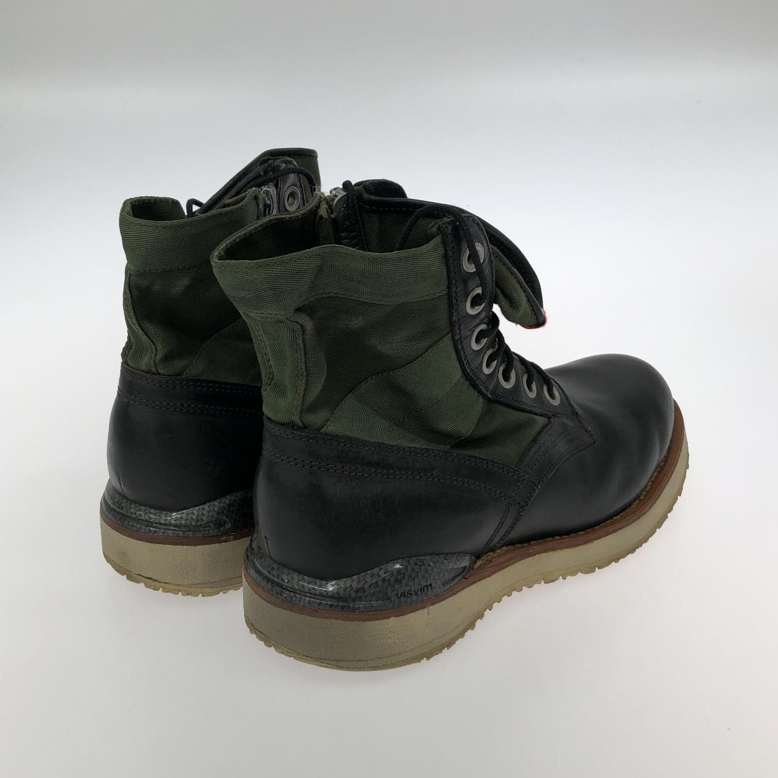 Visvim VISVIM 7hole 73-folk Boots Black x Khaki US 9 Size US 9 / EU 42 - 2 Thumbnail