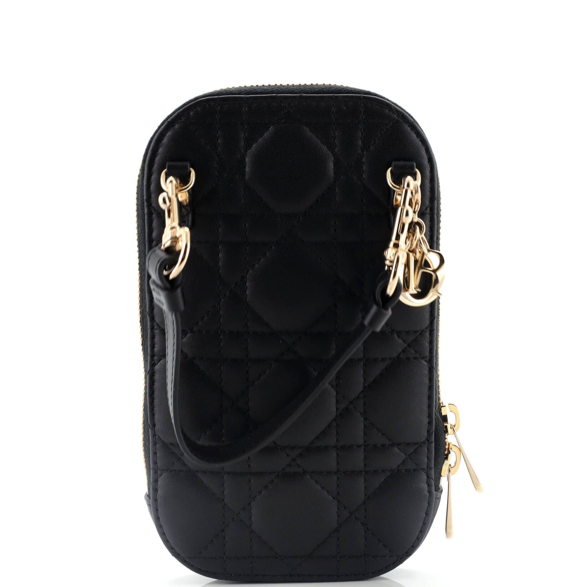Dior Lady Dior Phone Holder on Chain Size ONE SIZE - 3 Thumbnail