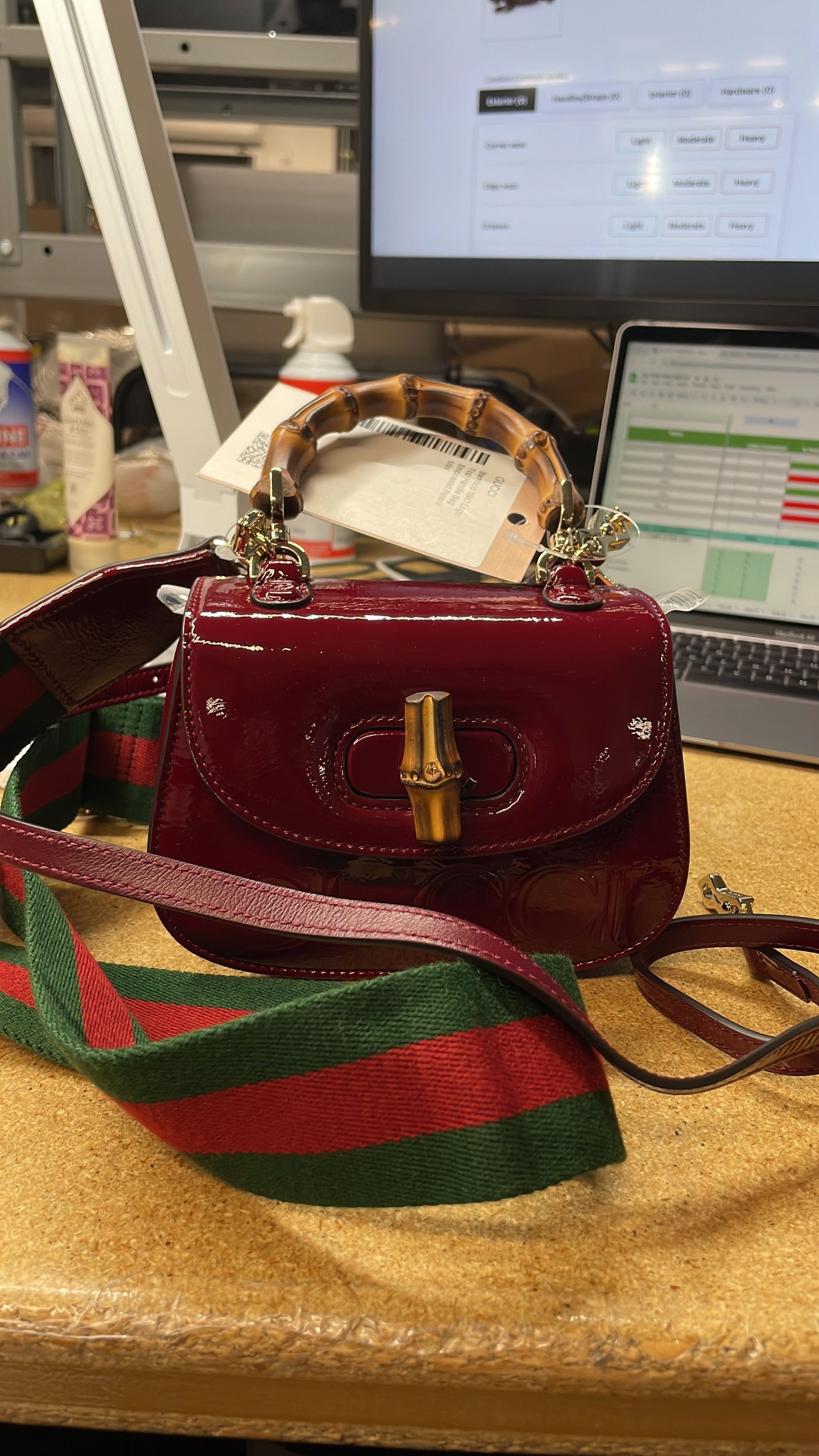 Gucci Bamboo 1947 Logo Top Handle Bag Size ONE SIZE - 6 Thumbnail