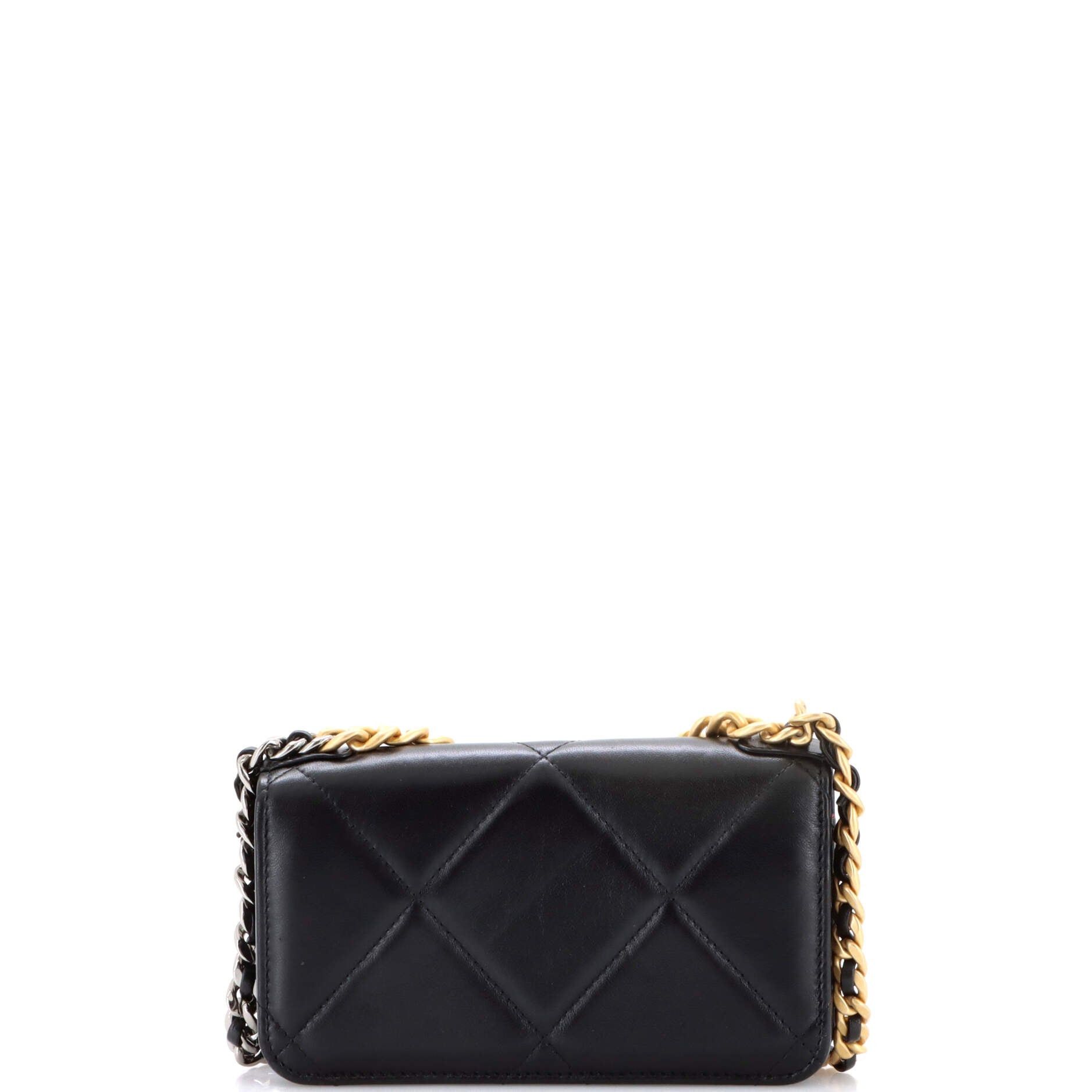 Chanel 19 Flap Phone Holder with Chain Size ONE SIZE - 3 Thumbnail