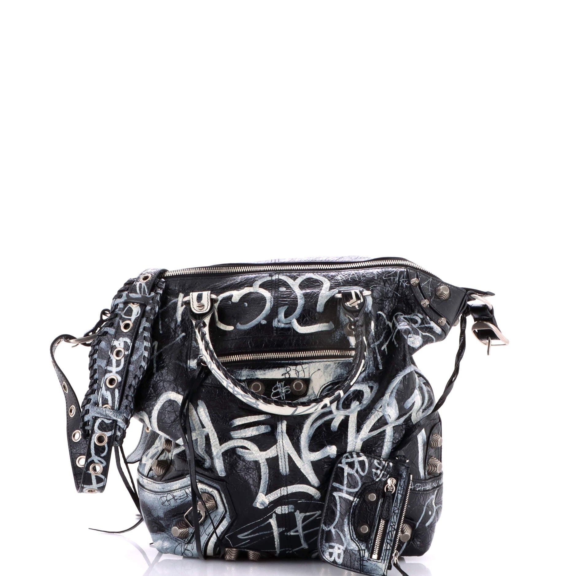 Balenciaga Le Cagole Graffiti Men Tote Size ONE SIZE - 2 Thumbnail