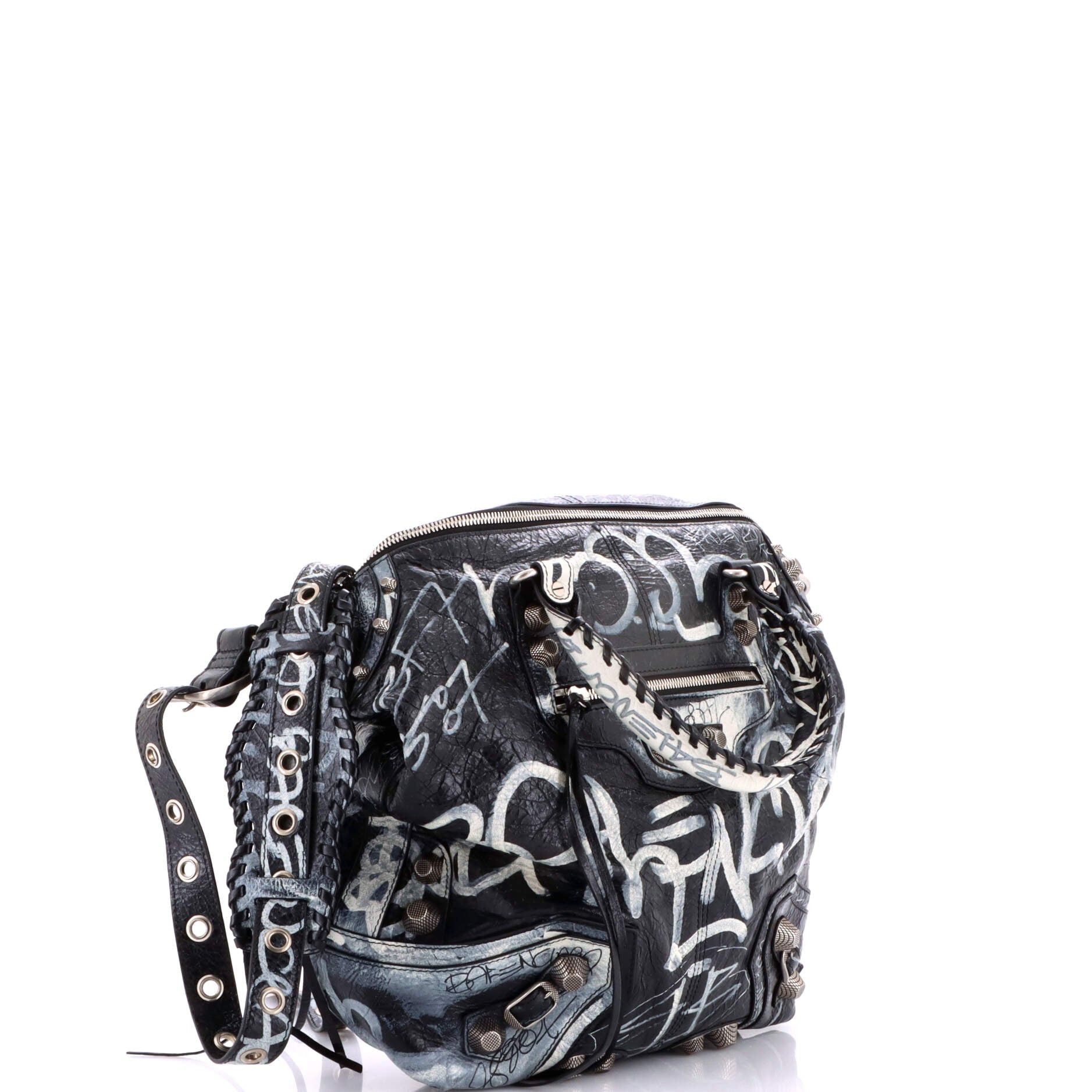 Balenciaga Le Cagole Graffiti Men Tote Size ONE SIZE - 3 Thumbnail