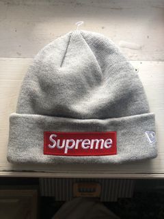 Supreme Box Logo Beanie Grey | Grailed