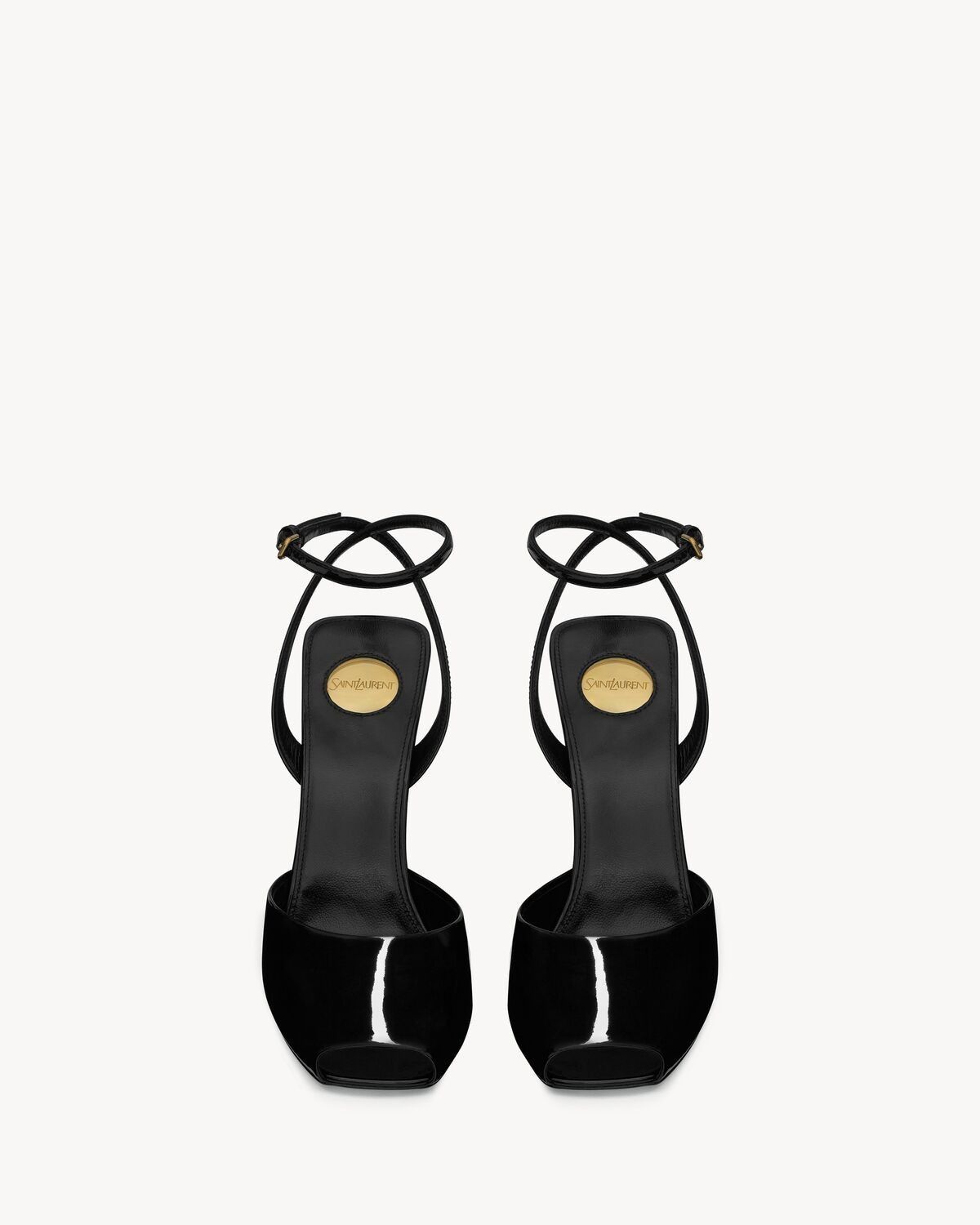 Saint Laurent Paris la scandale wedges in patent leather black Size US 11 / IT 41 - 3 Thumbnail