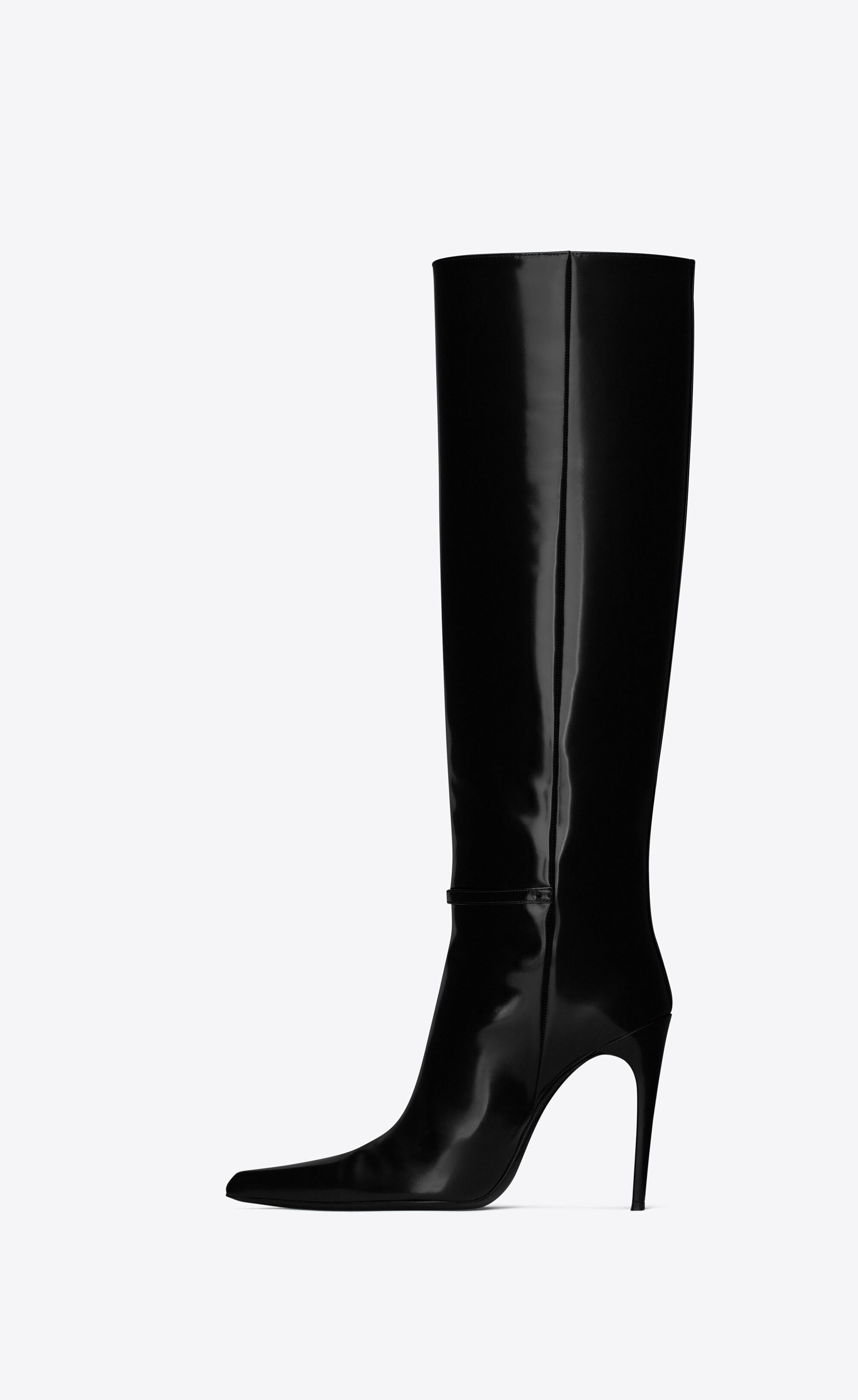 Saint Laurent Paris vendome boots in glazed leather black Size US 5 / IT 35 - 5 Thumbnail