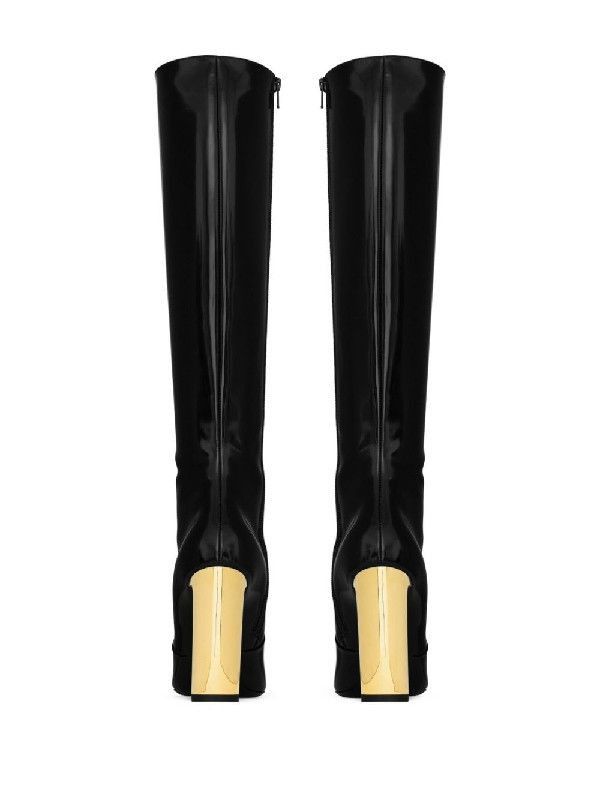 Saint Laurent Paris auteuil boots in glazed leather Size US 11 / IT 41 - 4 Thumbnail