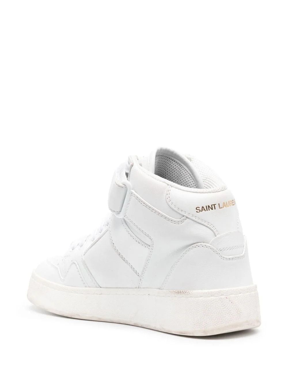 Saint Laurent Paris lax sneakers in washed-out effect leather Size US 10 / IT 40 - 3 Thumbnail
