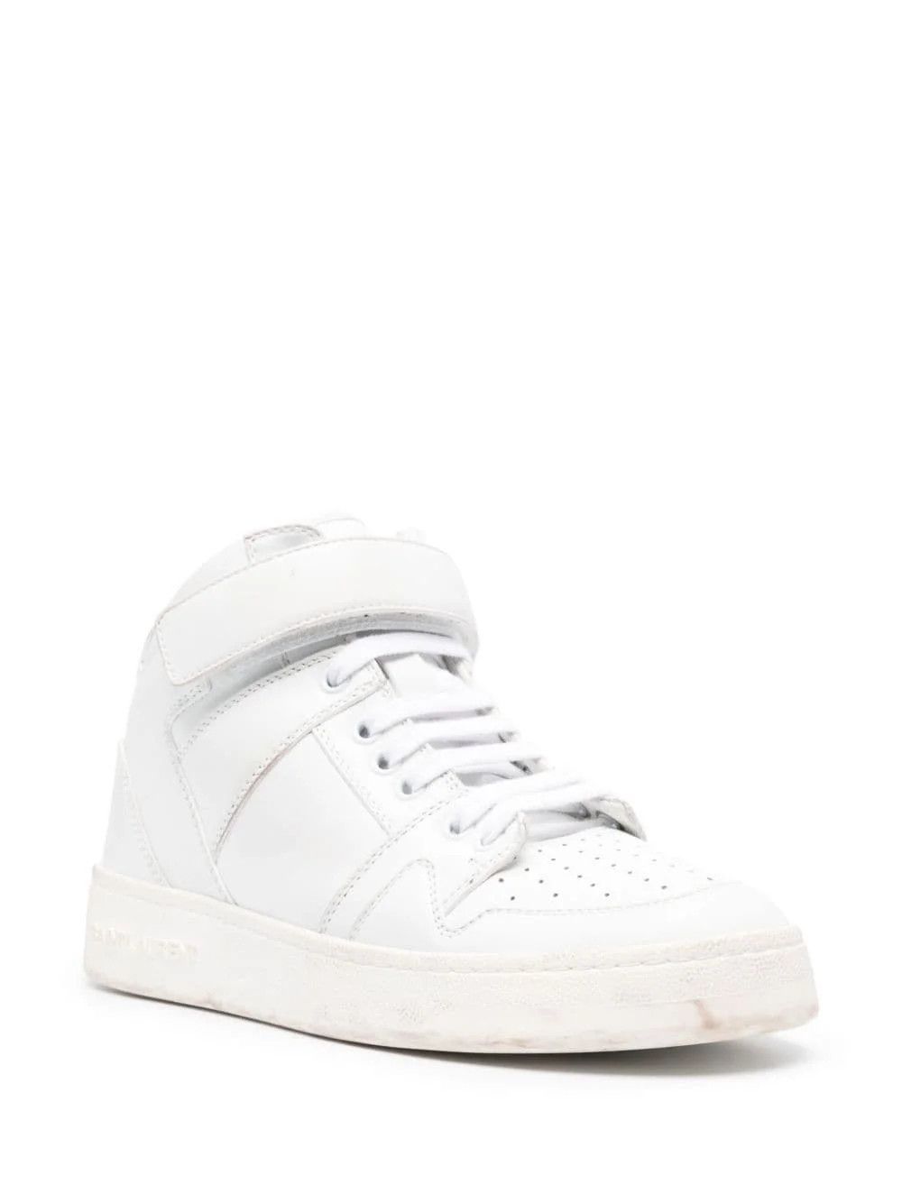 Saint Laurent Paris lax sneakers in washed-out effect leather Size US 11 / IT 41 - 2 Thumbnail