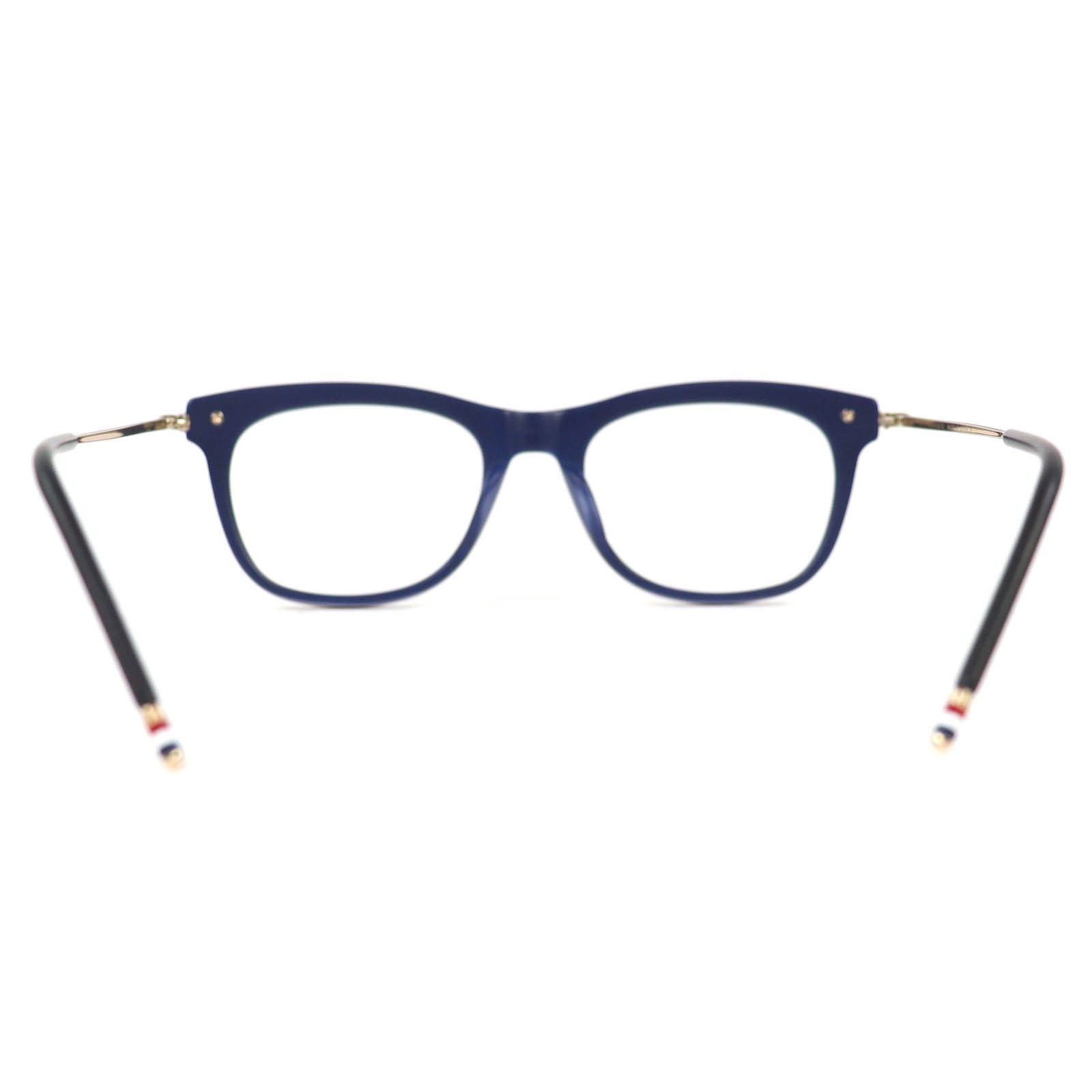 Thom Browne Thom Browne Thom Browne Glasses Plastic / Synthetic Glasses TB-712-A-BLK-GLD-5 DUTY FREE for USA Size ONE SIZE - 5 Thumbnail