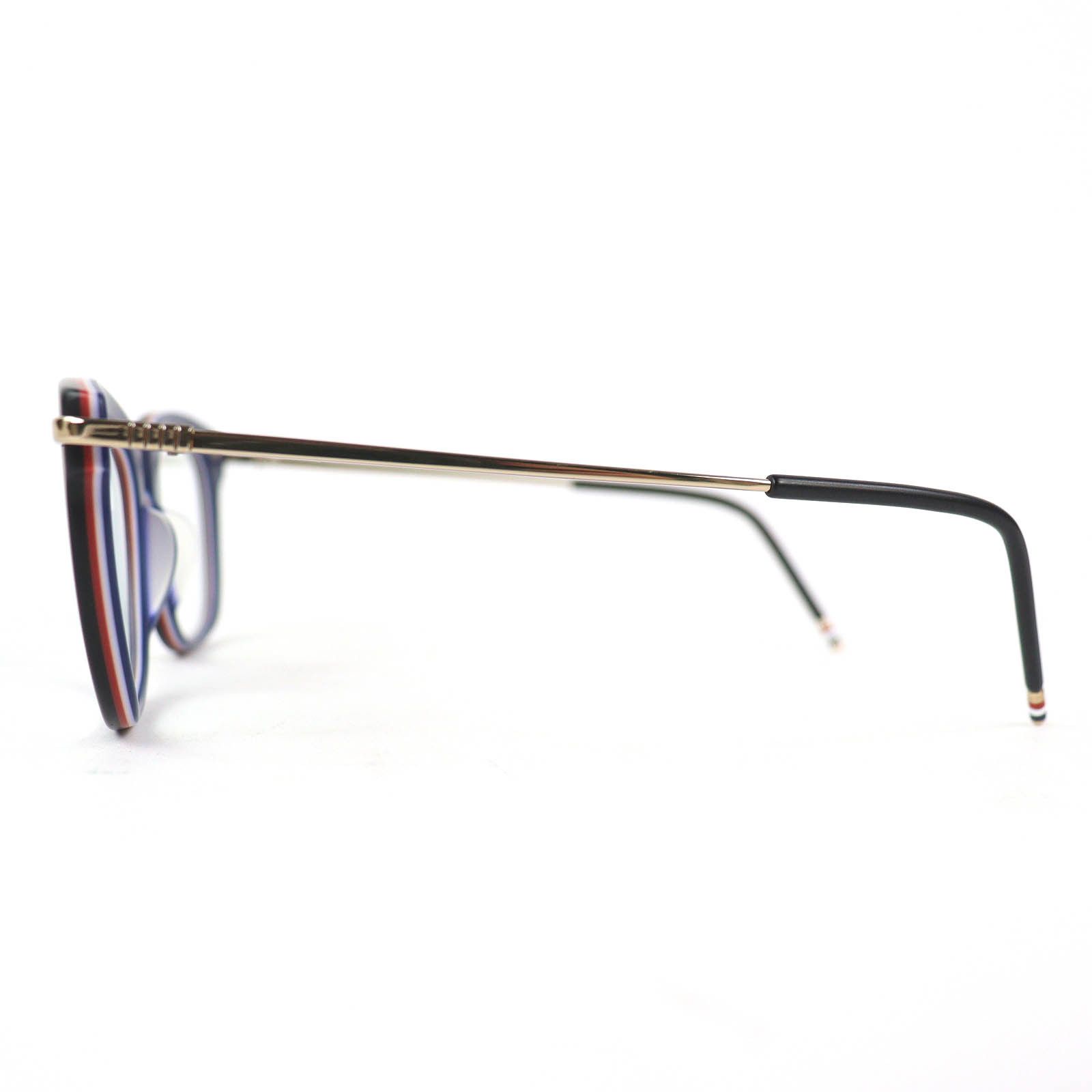 Thom Browne Thom Browne Thom Browne Glasses Plastic / Synthetic Glasses TB-712-A-BLK-GLD-5 DUTY FREE for USA Size ONE SIZE - 4 Thumbnail