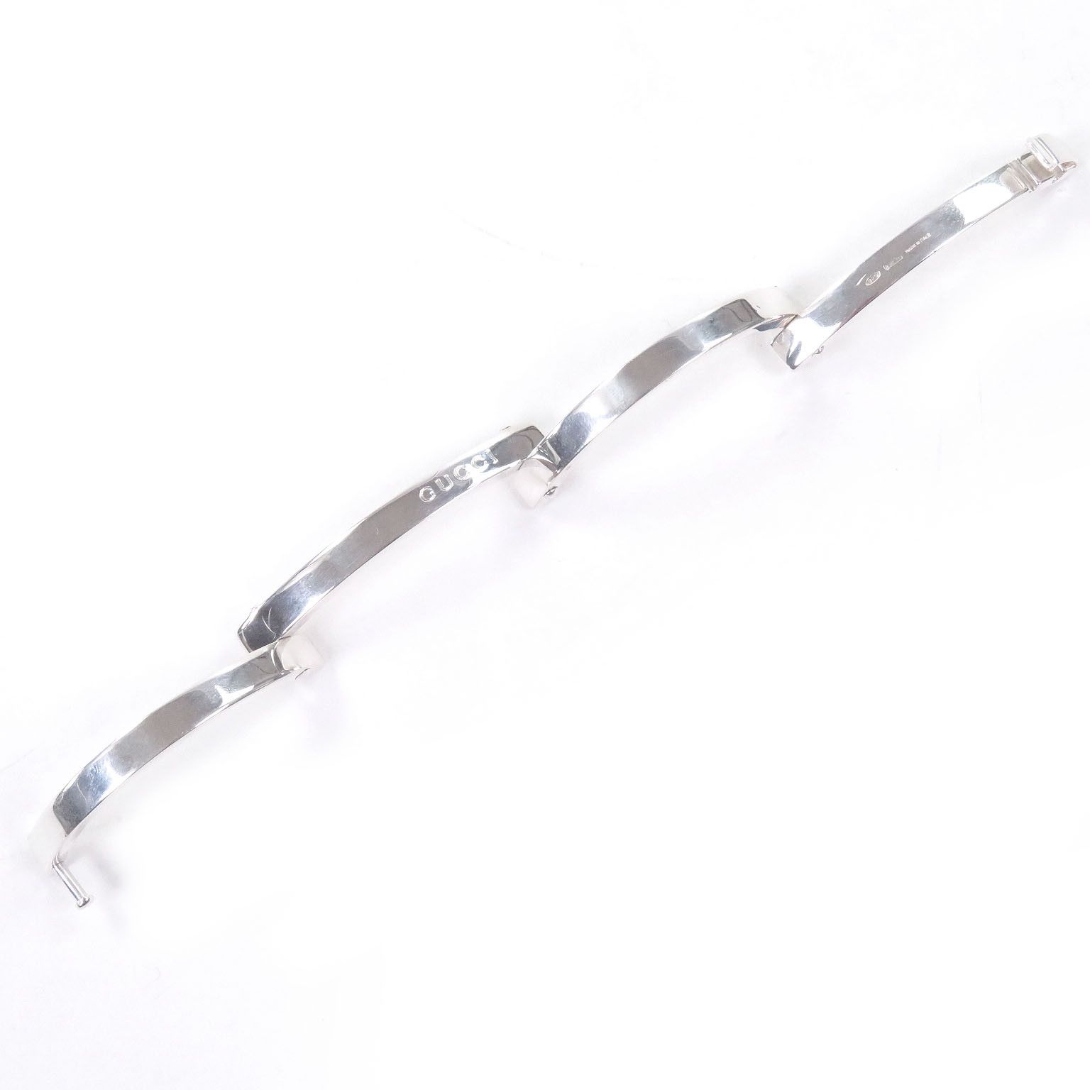 Gucci Gucci Gucci Silver Bracelet Precious Metal Bangle DUTY FREE for USA Size ONE SIZE - 3 Thumbnail