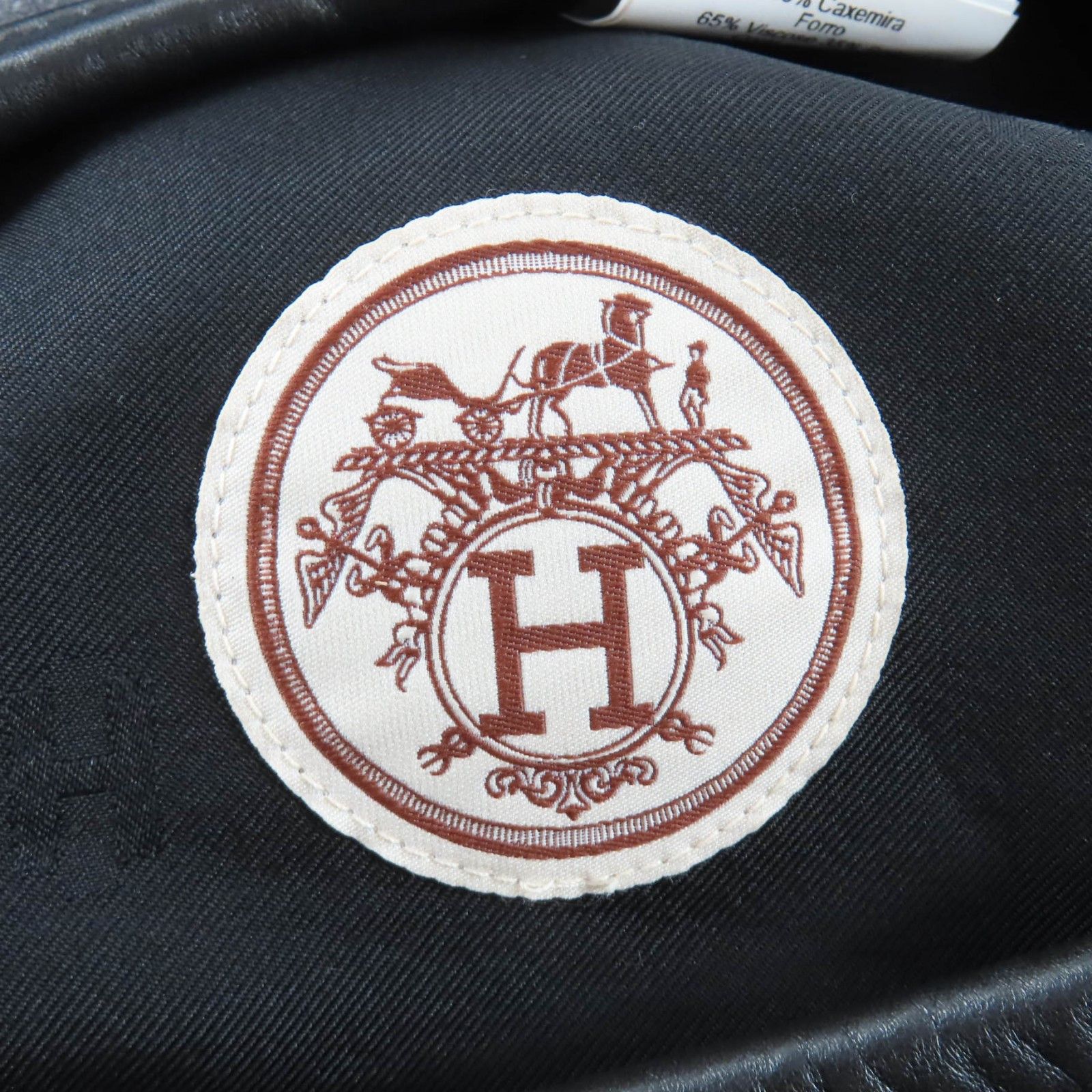 Hermes Hermes Hermes Saint Honor Charm Lambskin Beret Textile Hats DUTY FREE for USA Size ONE SIZE - 8 Thumbnail