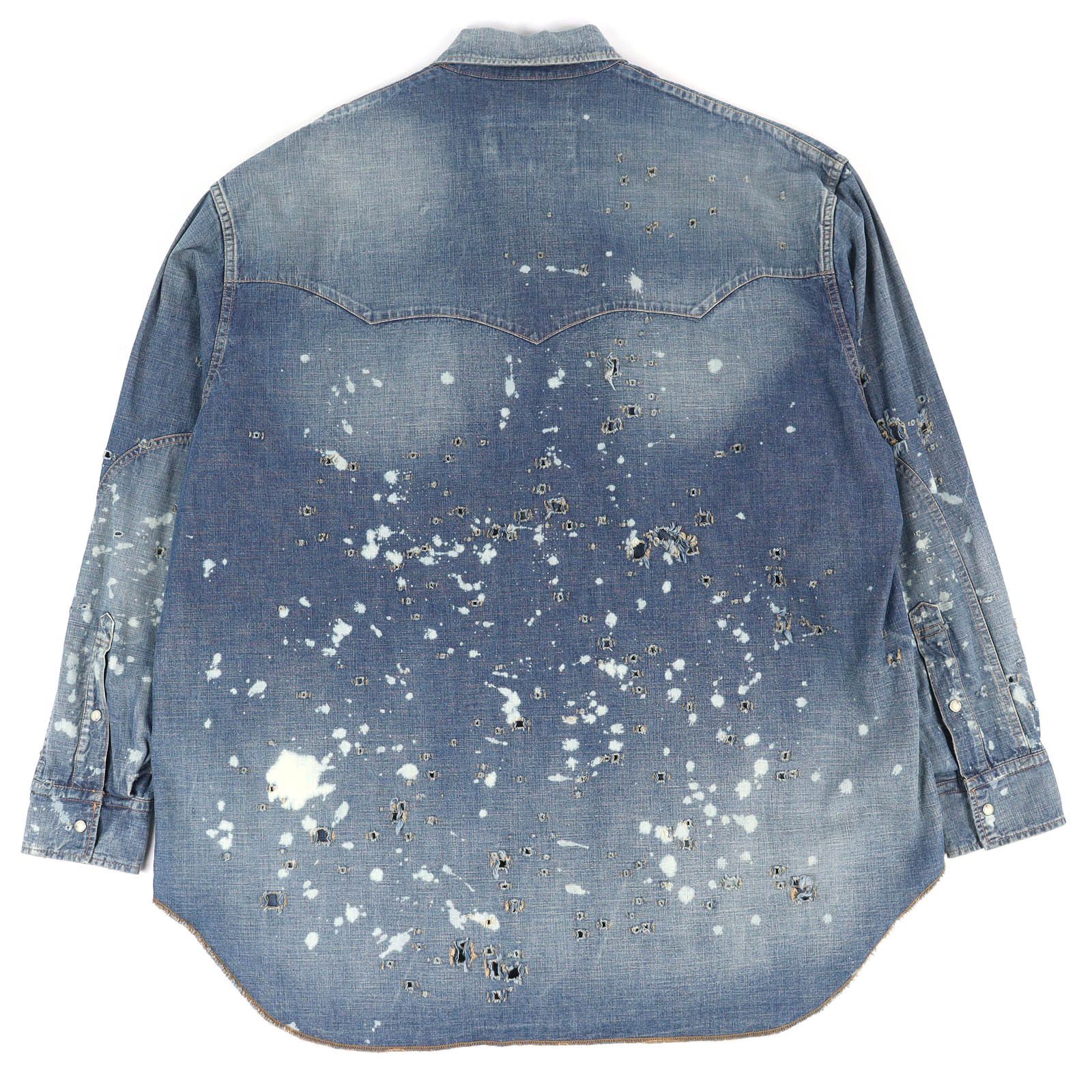 Other Other DAIRIKU Denim Western Shirt Cotton Jacket Textile Outerwear DUTY FREE for USA Size ONE SIZE - 2 Thumbnail