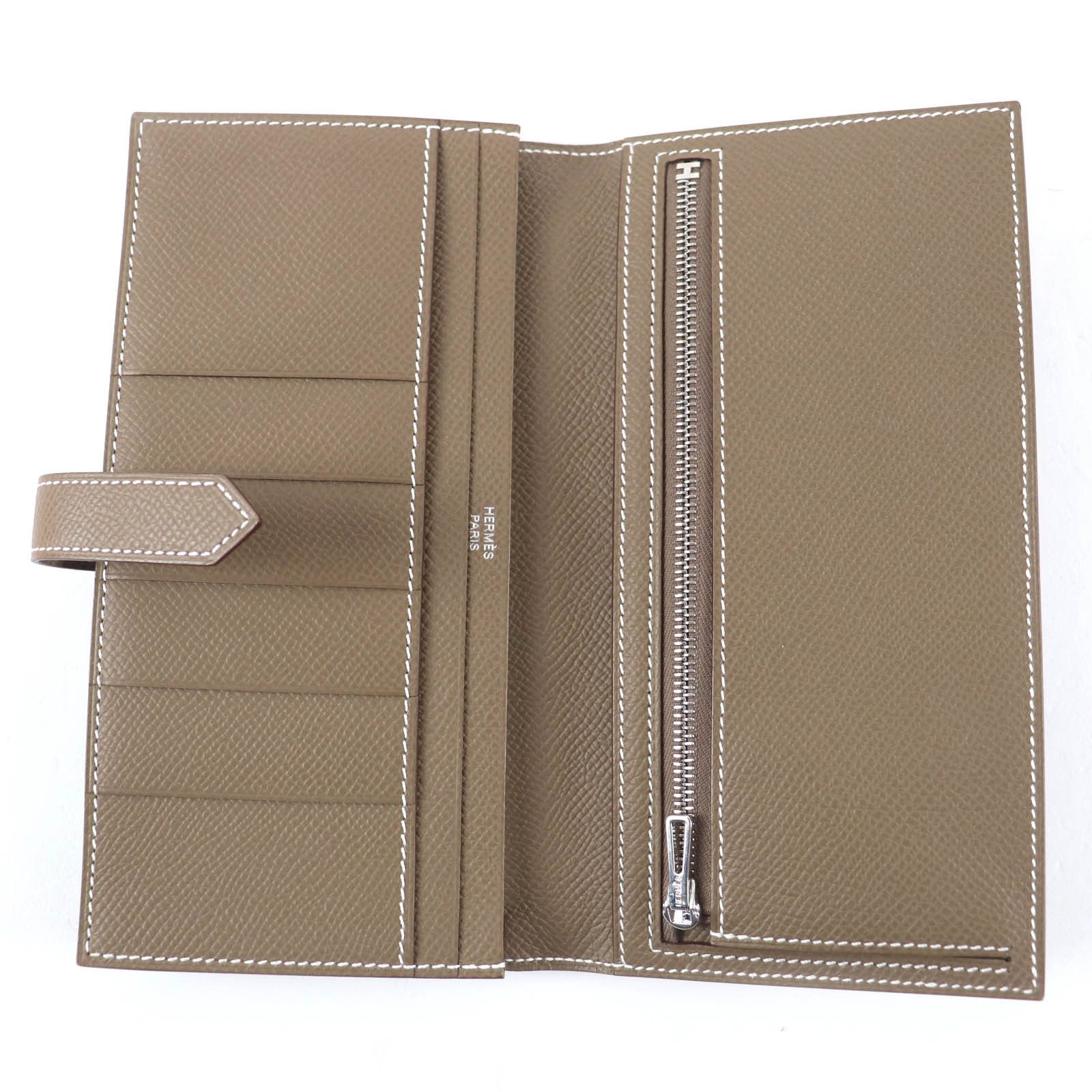 Hermes Hermes Hermes BeBop Calfskin Long Wallet Leather Long Wallet Stamp W (2024) DUTY FREE for USA Size ONE SIZE - 6 Thumbnail