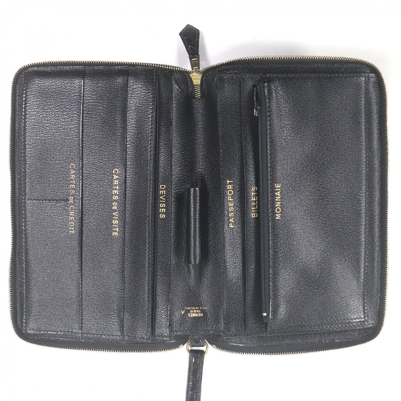 Hermes Hermes Hermes Charlie Porosus travel case Leather Other Stamp B (1998) DUTY FREE for USA Size ONE SIZE - 6 Thumbnail