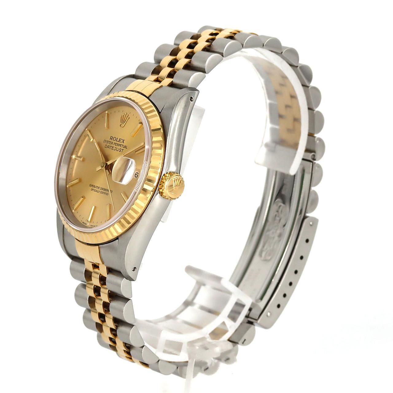 Rolex Rolex Rolex Datejust Stainless Steel Yellow Gold Automatic Metal Automatic 16233 DUTY FREE for USA Size ONE SIZE - 2 Thumbnail
