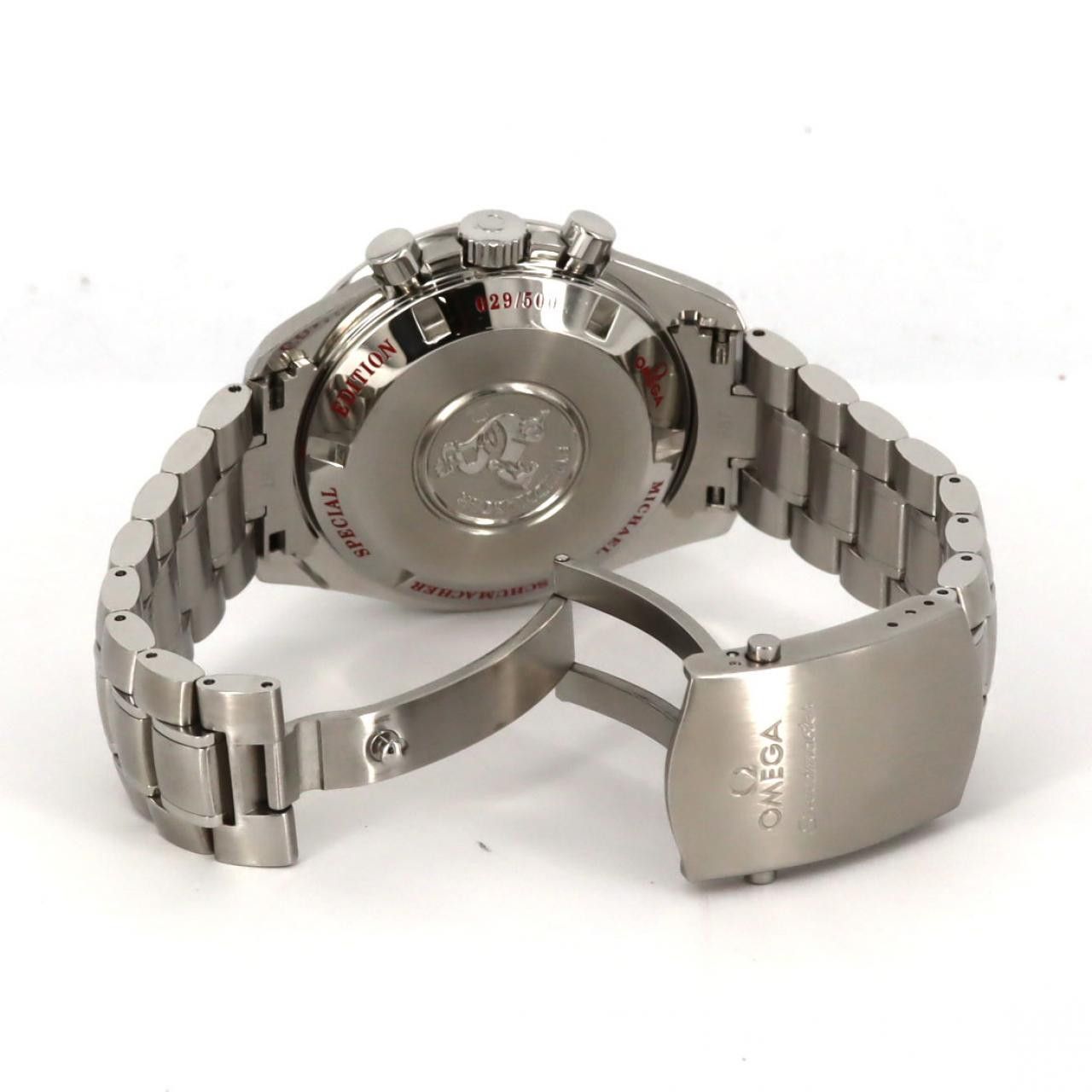Omega Omega Omega Speedmaster Schumacher Special Edition Stainless Steel Limited Metal Automatic 3853.32 DUTY FREE for USA Size ONE SIZE - 6 Thumbnail