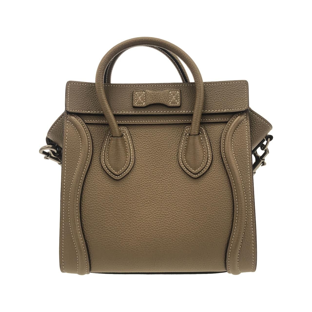 Celine Celine Celine Luggage Nano Shopper Calfskin Bag Leather Crossbody Bag 189243DRU DUTY FREE for USA Size ONE SIZE - 2 Thumbnail