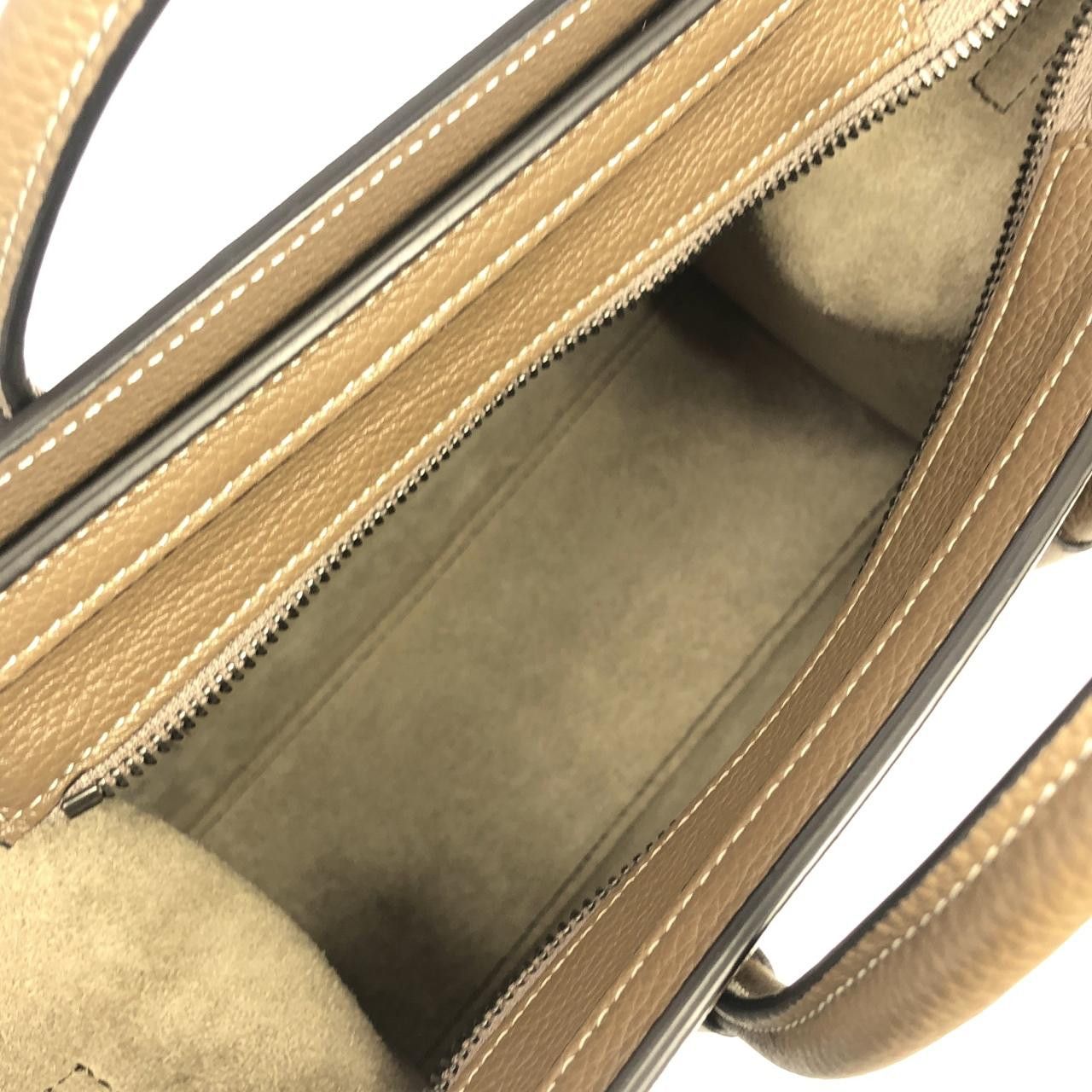 Celine Celine Celine Luggage Nano Shopper Calfskin Bag Leather Crossbody Bag 189243DRU DUTY FREE for USA Size ONE SIZE - 10 Thumbnail