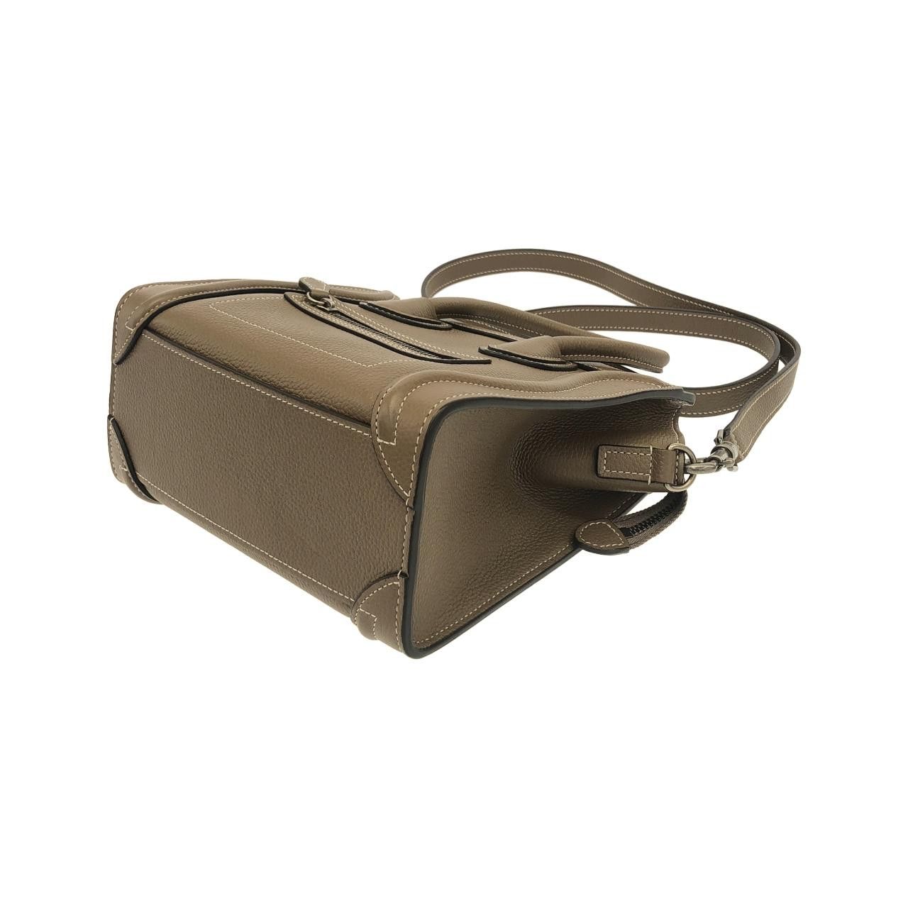 Celine Celine Celine Luggage Nano Shopper Calfskin Bag Leather Crossbody Bag 189243DRU DUTY FREE for USA Size ONE SIZE - 3 Thumbnail