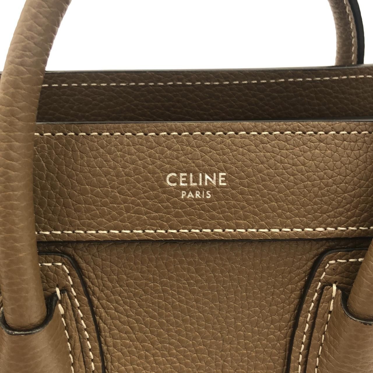 Celine Celine Celine Luggage Nano Shopper Calfskin Bag Leather Crossbody Bag 189243DRU DUTY FREE for USA Size ONE SIZE - 6 Thumbnail