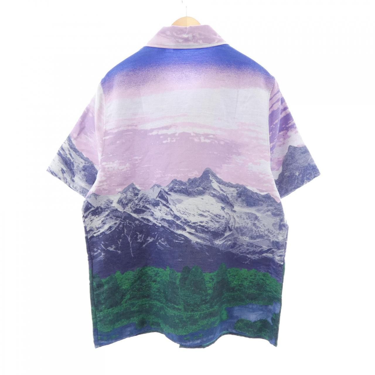 Louis Vuitton Louis Vuitton Louis Vuitton Landscape Hawaiian Shirt Short Sleeve Shirt Textile Tops HMS87WJ96 DUTY FREE for USA Size ONE SIZE - 2 Thumbnail