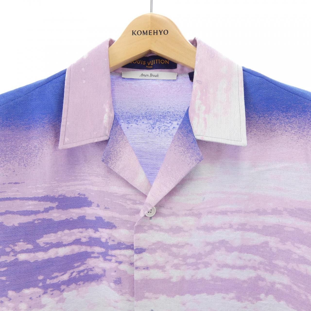 Louis Vuitton Louis Vuitton Louis Vuitton Landscape Hawaiian Shirt Short Sleeve Shirt Textile Tops HMS87WJ96 DUTY FREE for USA Size ONE SIZE - 5 Thumbnail