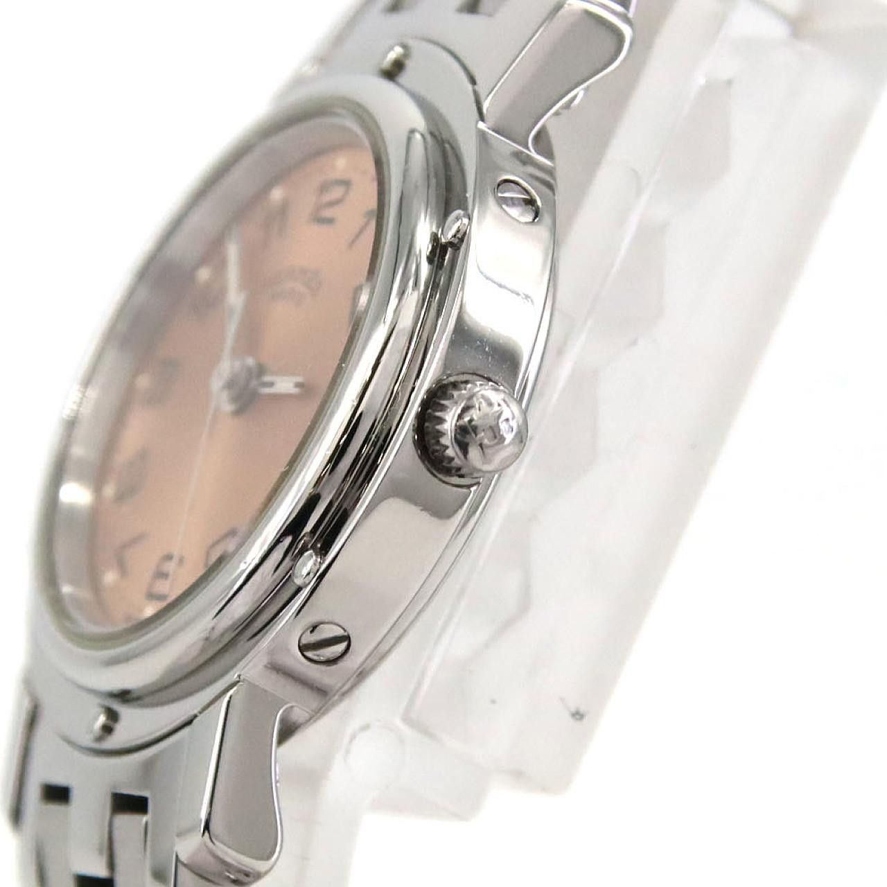 Hermes Hermes Hermes Clipper Stainless Steel Quartz Metal Quartz CL4.210 DUTY FREE for USA Size ONE SIZE - 4 Thumbnail