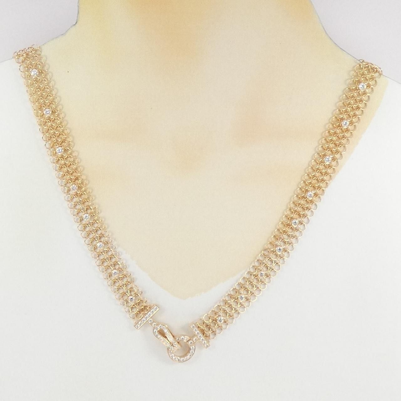 Cartier Cartier Cartier Au750 Diamond Necklace Precious Metal Necklace DUTY FREE for USA Size ONE SIZE - 7 Thumbnail