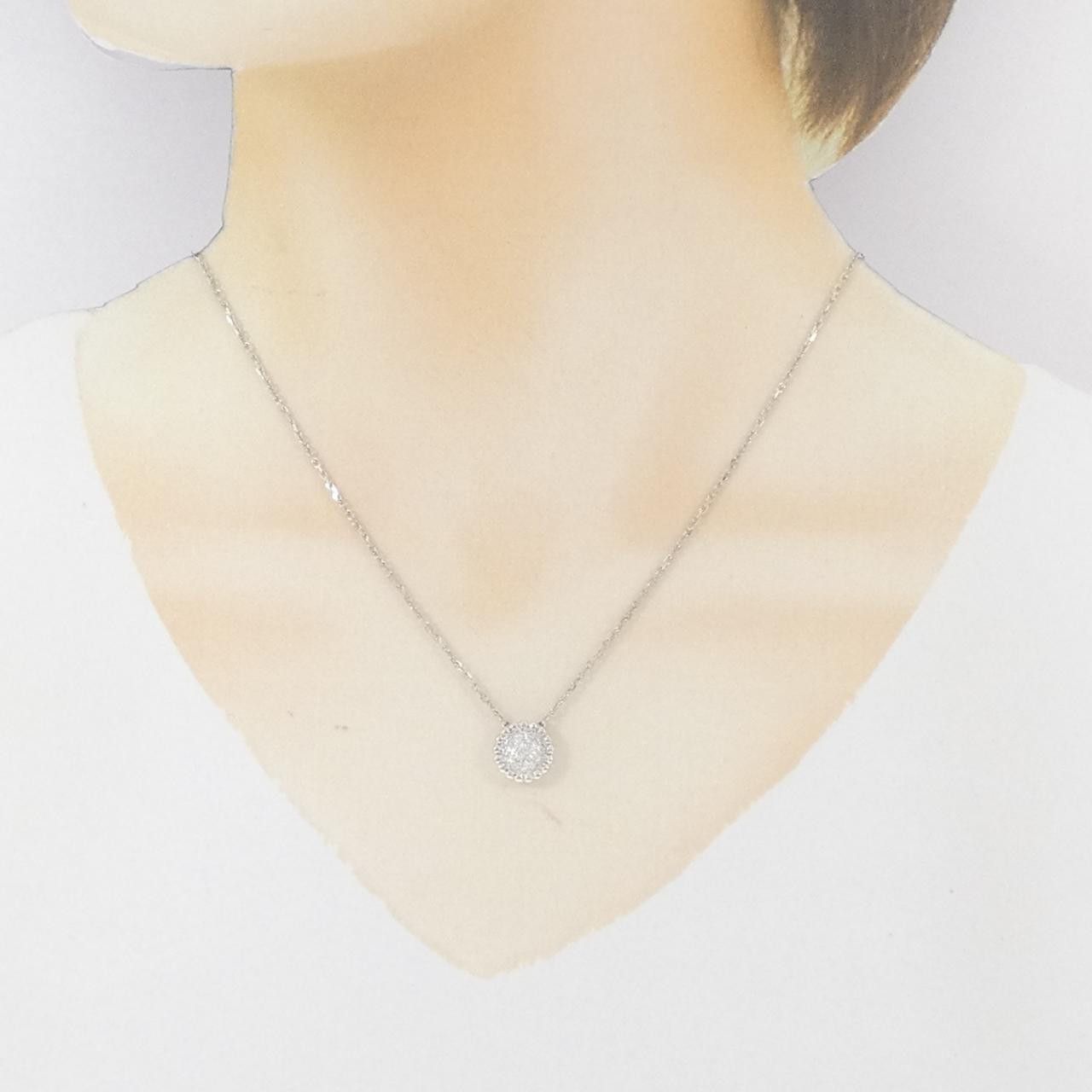 Van Cleef & Arpels Van Cleef & Arpels Van Cleef & Arpels Perlee 750 White Gold Diamond Necklace Precious Metal Necklace DUTY FREE for USA Size ONE SIZE - 6 Thumbnail