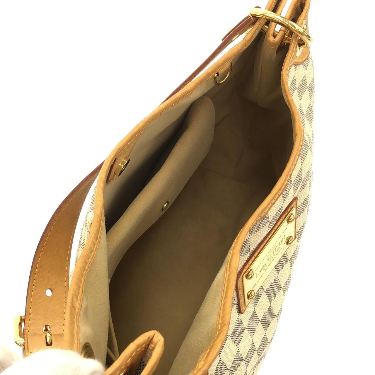 Louis Vuitton Louis Vuitton Louis Vuitton Galliera Damier Azur Shoulder Bag Textile Shoulder Bag N55215 DUTY FREE for USA Size ONE SIZE - 9 Thumbnail