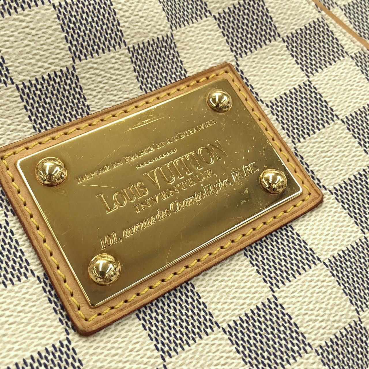 Louis Vuitton Louis Vuitton Louis Vuitton Galliera Damier Azur Shoulder Bag Textile Shoulder Bag N55215 DUTY FREE for USA Size ONE SIZE - 4 Thumbnail