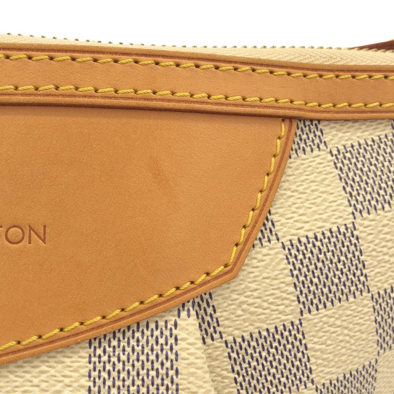 Louis Vuitton Louis Vuitton Louis Vuitton Damier Azur Siracusa Shoulder Bag Textile Shoulder Bag N41113 DUTY FREE for USA Size ONE SIZE - 4 Thumbnail