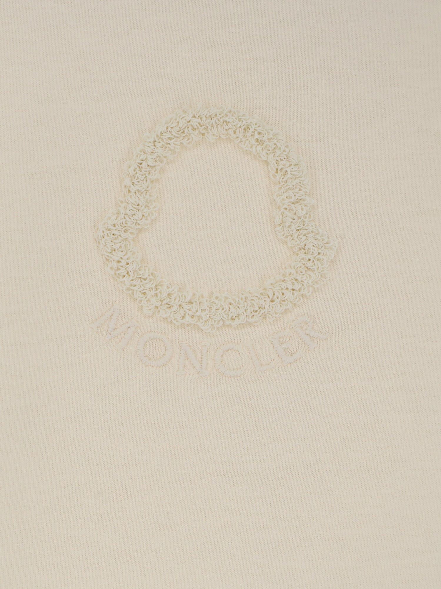 Moncler Moncler Cotton T-shirt with flocked logo on the front Tag Size M Women - USA Tariffs Included Size M / US 6-8 / IT 42-44 - 3 Thumbnail