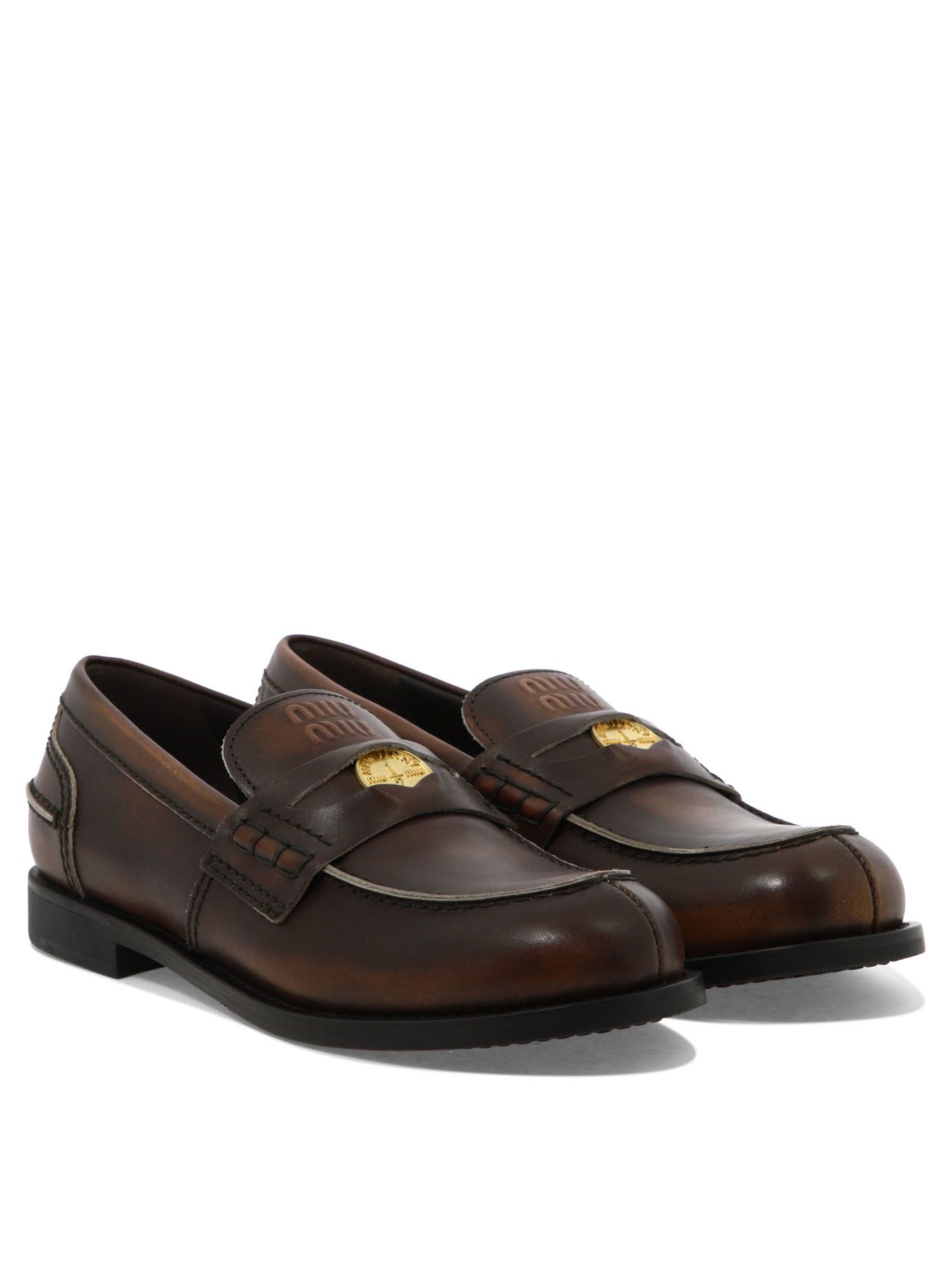 Miu Miu Miu Miu Vintage Leather Loafers IT 40 Women - USA Duties Paid Size US 10 / IT 40 - 2 Thumbnail