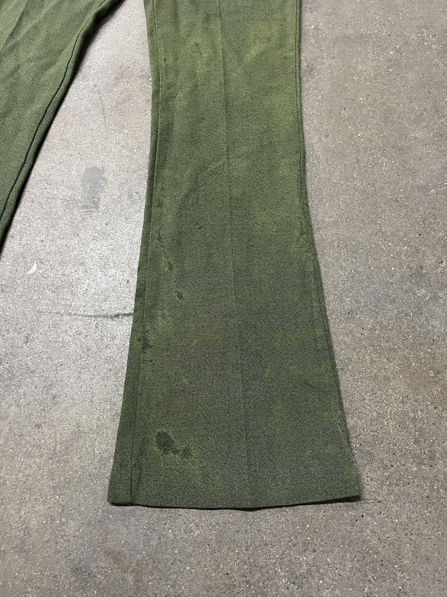 Vintage × Woolrich Woolen Mills Vintage 1980s The Guys Green Trousers Size 28 Size US 28 / EU 44 - 2 Thumbnail