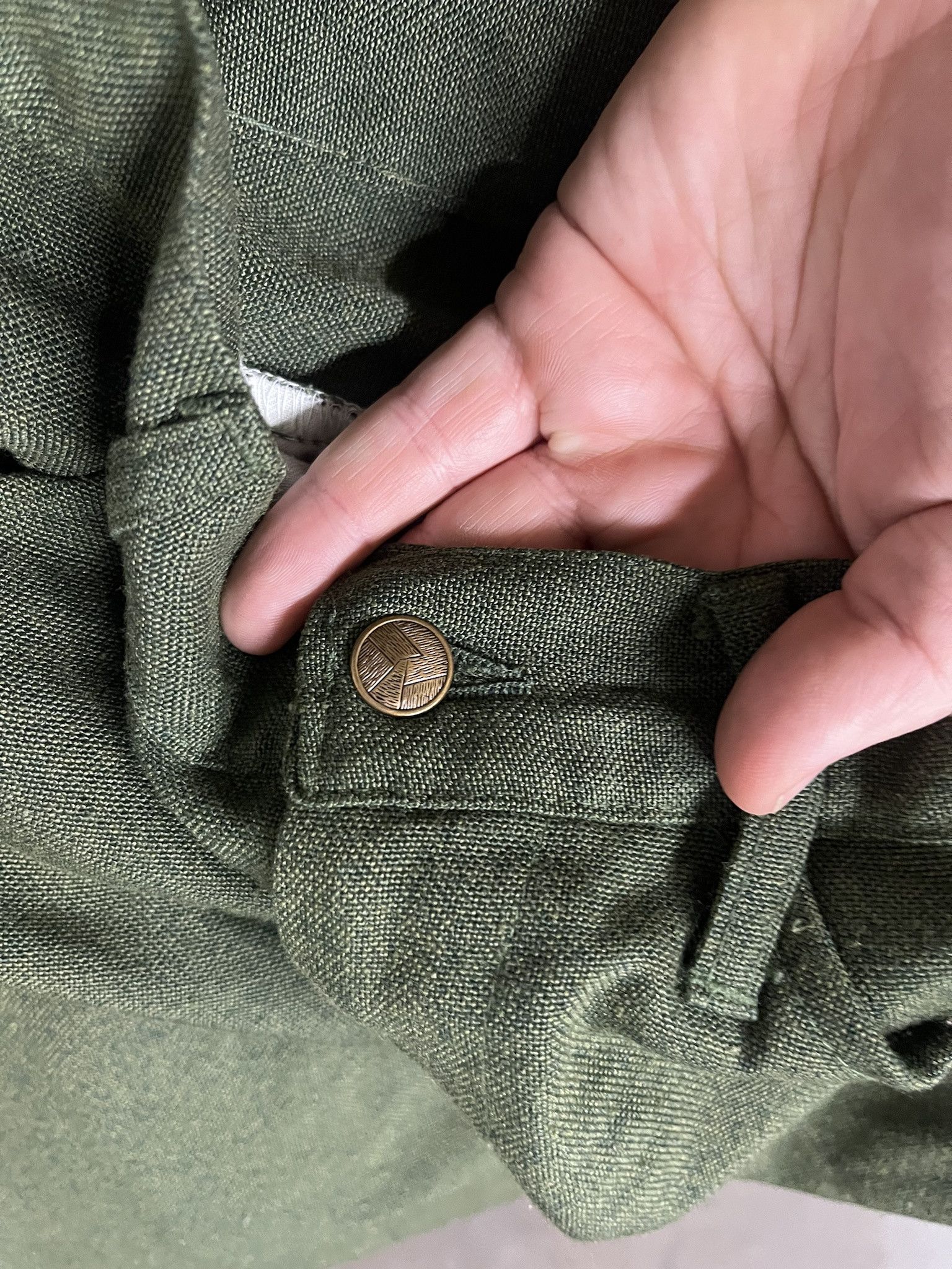 Vintage × Woolrich Woolen Mills Vintage 1980s The Guys Green Trousers Size 28 Size US 28 / EU 44 - 5 Thumbnail