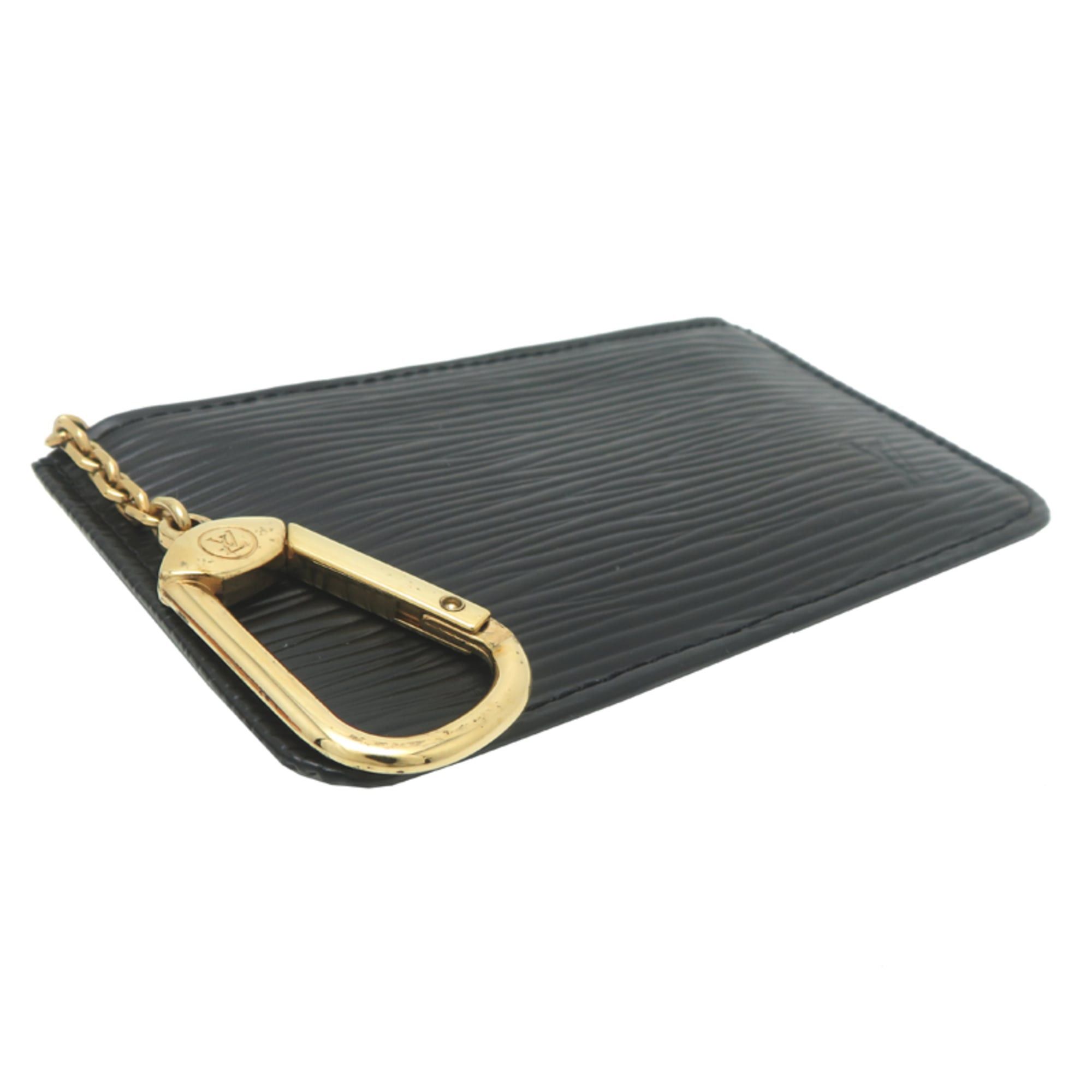 Louis Vuitton Louis Vuitton Pochette Clé Women's/Men's Wallet/Coin Case M63802 (Discontinued) Epi Leather, Black Size ONE SIZE - 3 Thumbnail